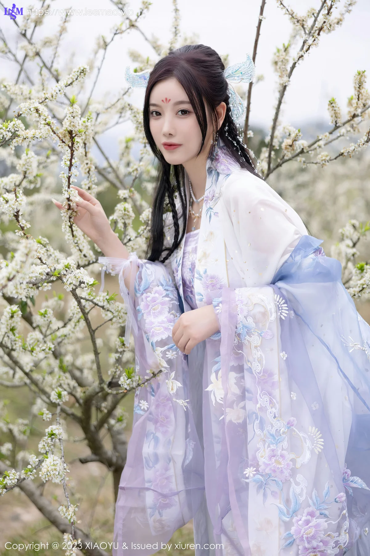 XIAOYU  语画界 Vol.970  杨晨晨Yome 蓝紫色古装服饰写真2 - 3