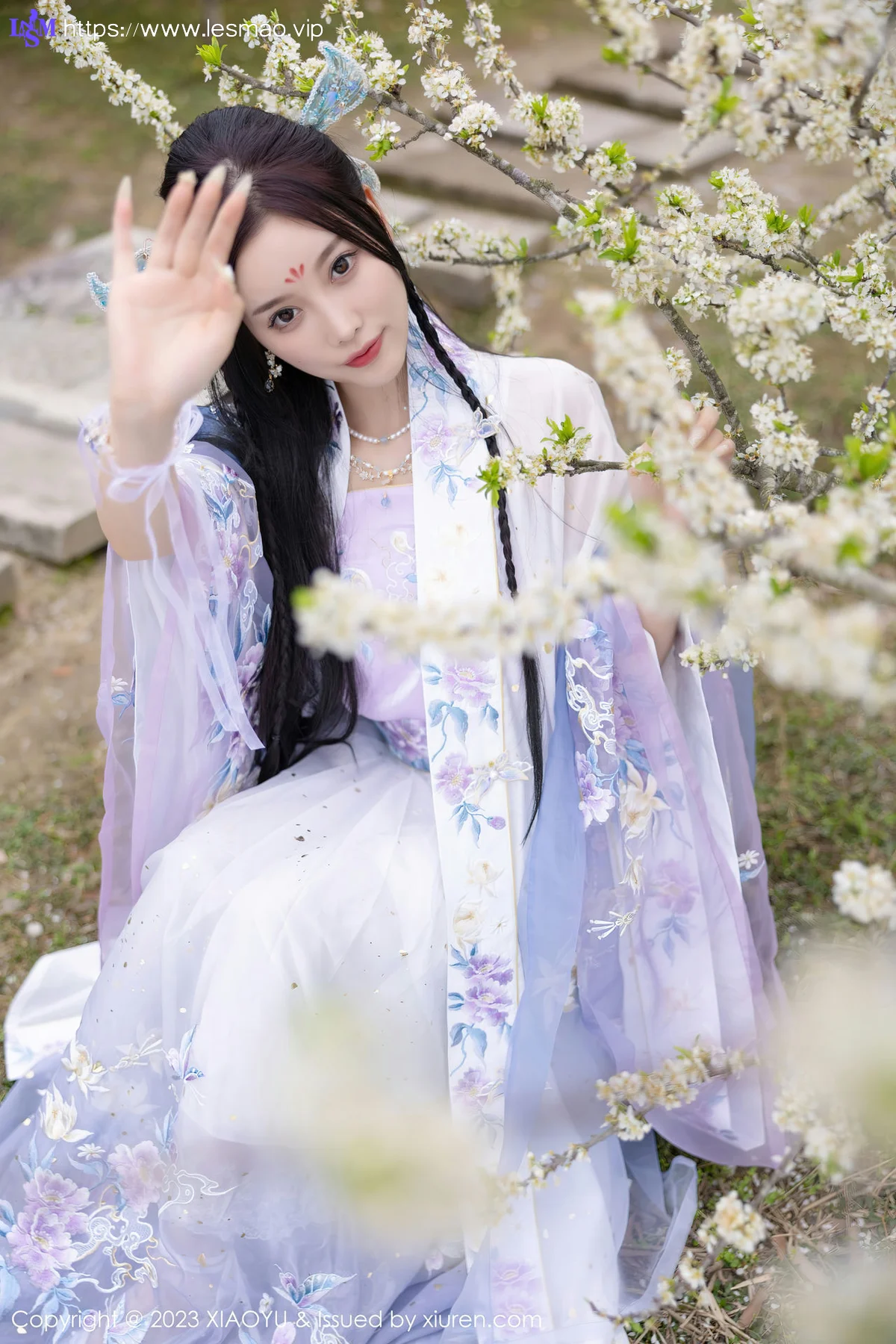 XIAOYU  语画界 Vol.970  杨晨晨Yome 蓝紫色古装服饰写真2 - 7