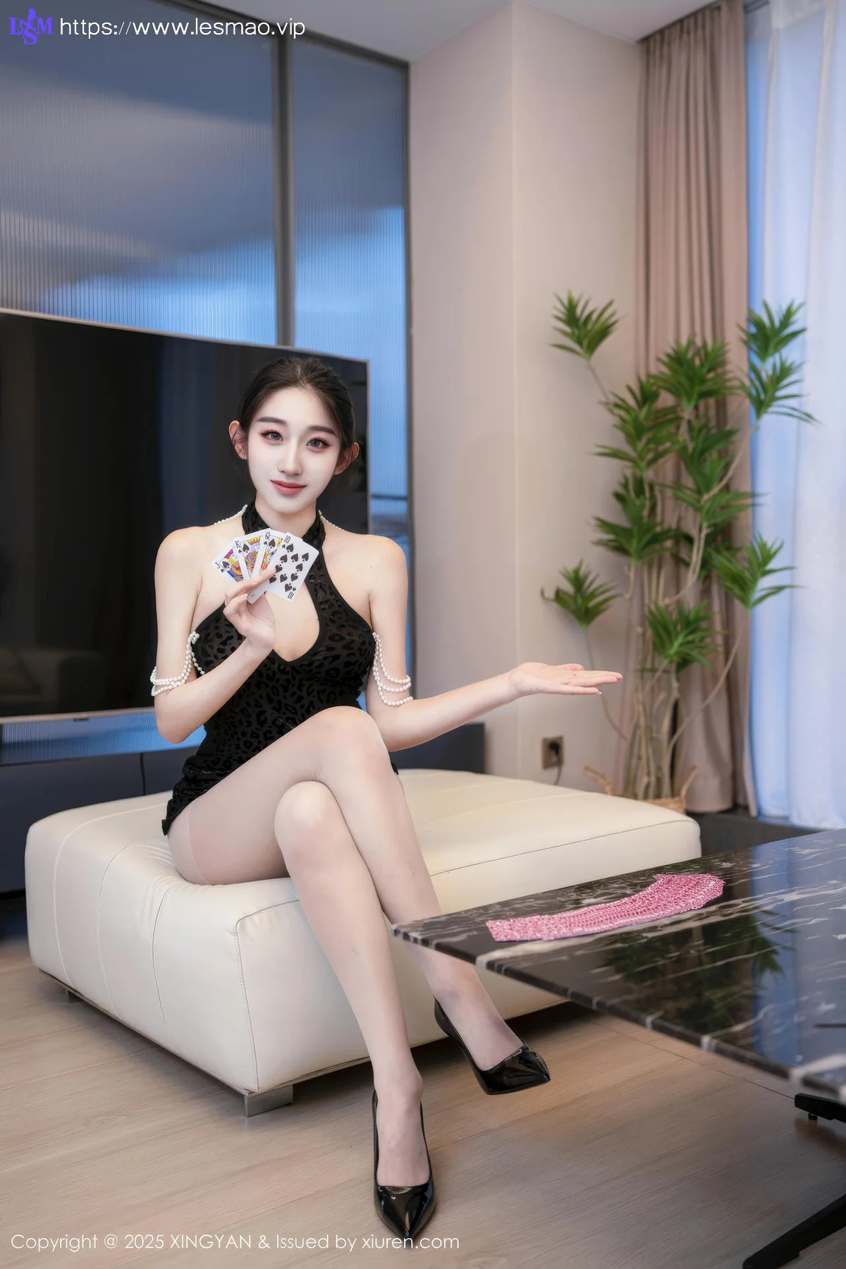 XINGYAN 星颜社 Vol.327 星冉 黑丝旗袍长腿美女 - 3