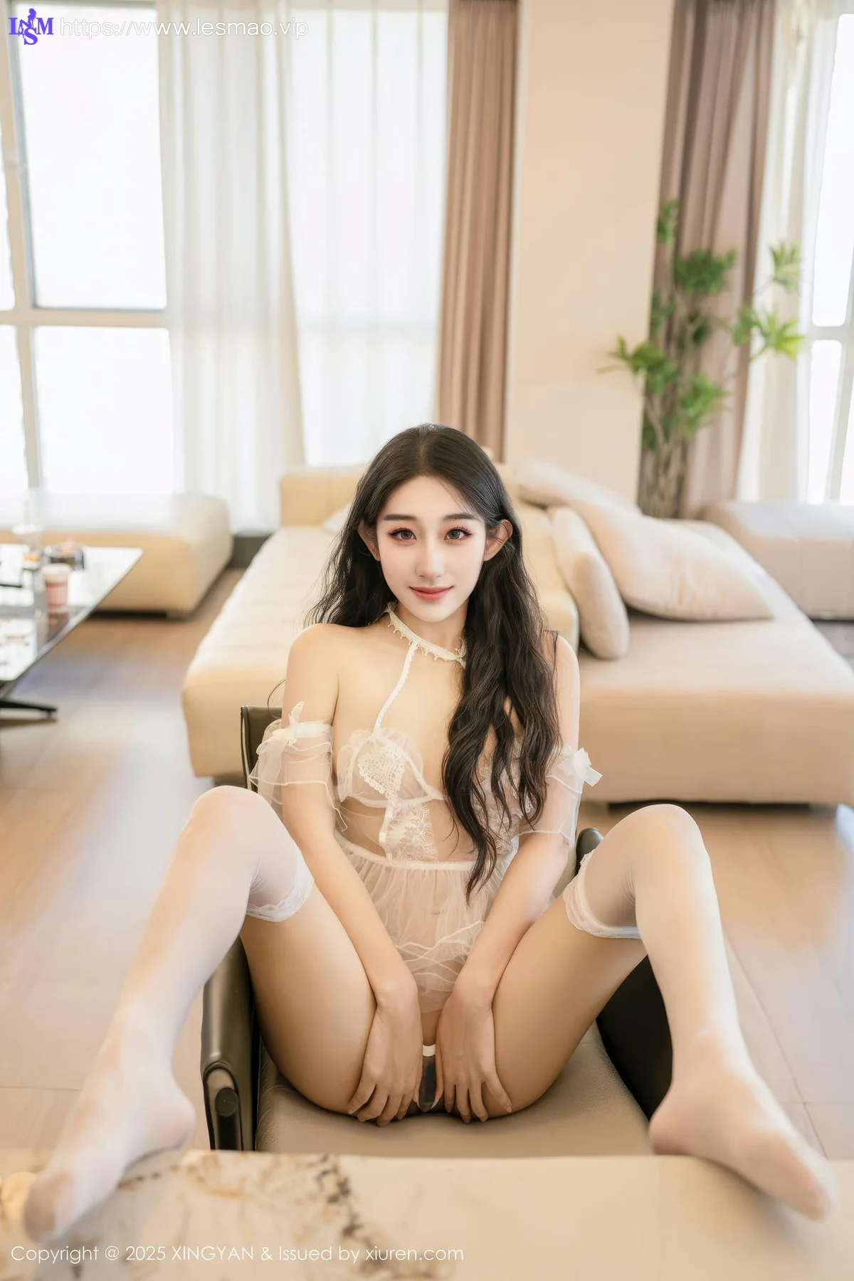 XINGYAN 星颜社 Vol.330 星冉 白色蕾丝透视 - 10