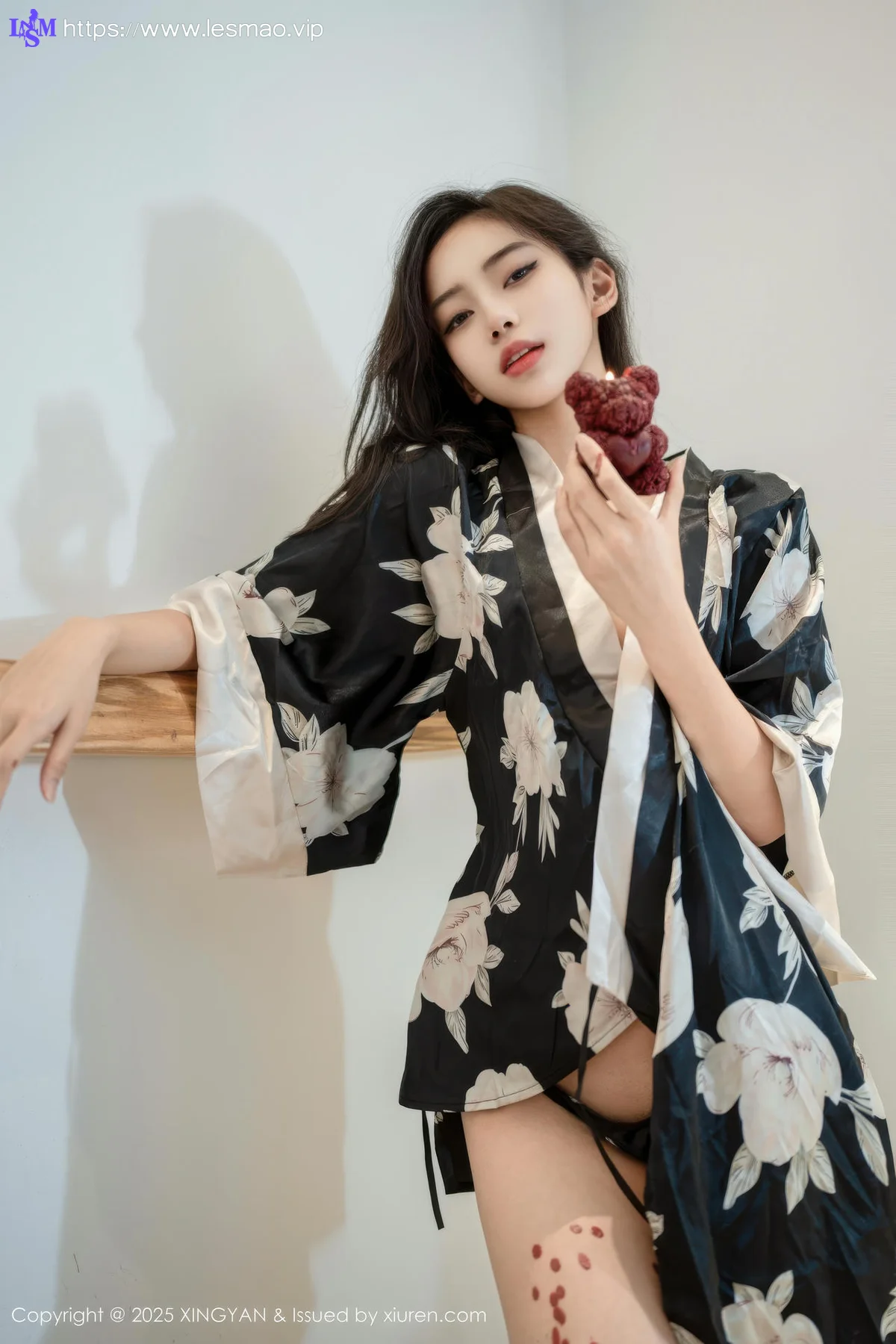 XINGYAN 星颜社 Vol.383 时安安 黑白色连衣短裙 - 5