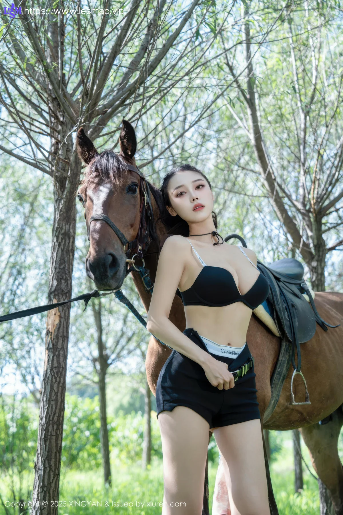 XINGYAN 星颜社 Vol.391 清妙 牛仔女郎蓝色衬衫 - 3