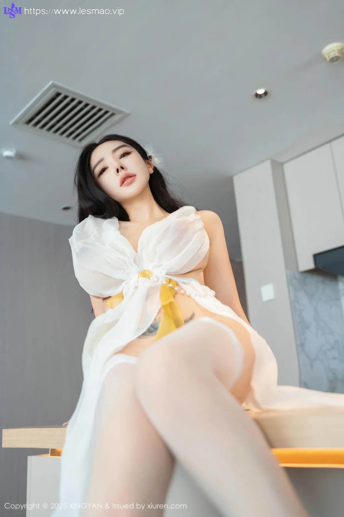 XINGYAN 星颜社 Vol.392 潘思沁 白色情趣透视服饰 - 4