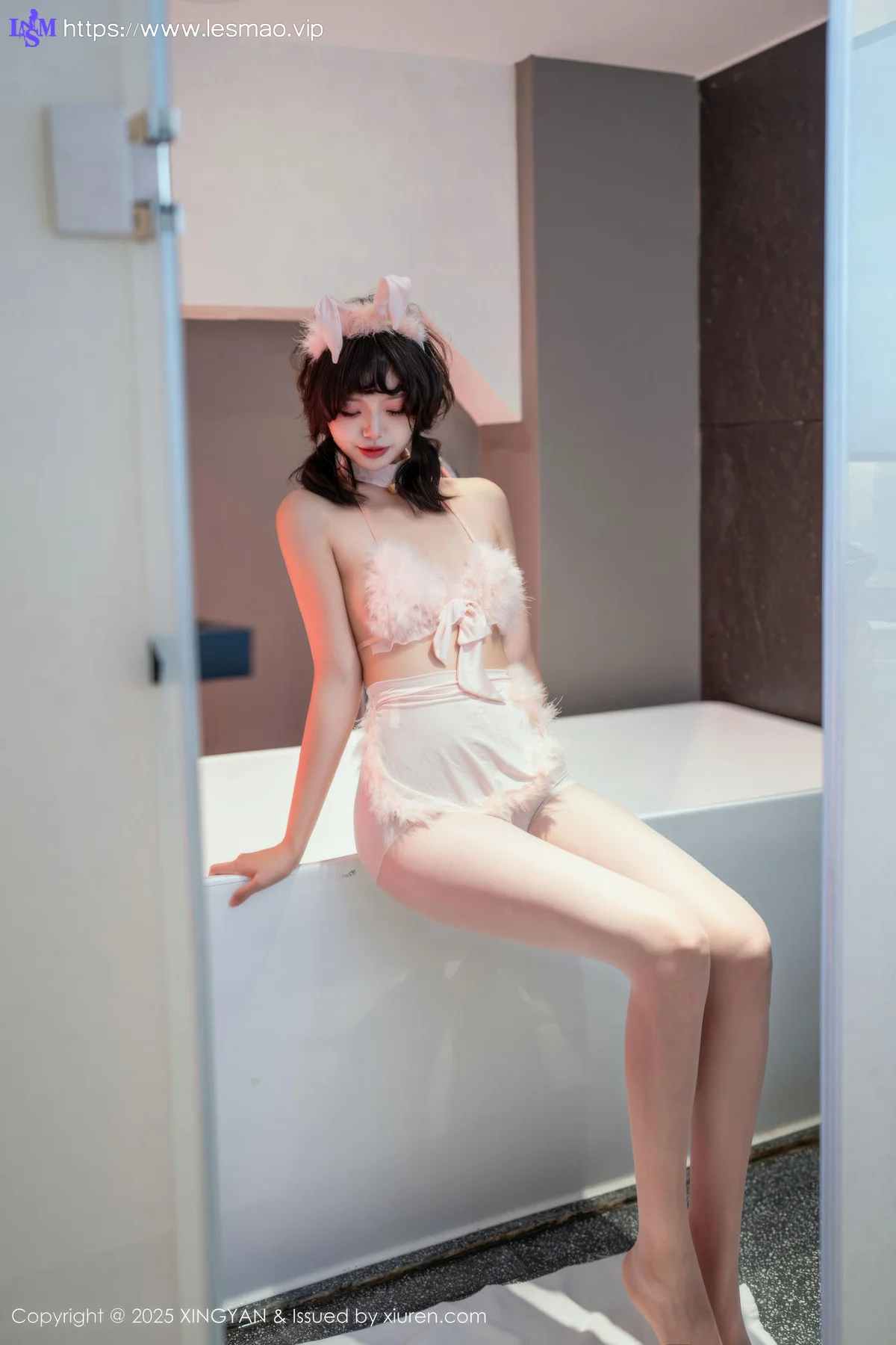 XINGYAN 星颜社 Vol.397 白虎巧巧 粉色情趣内衣 - 3
