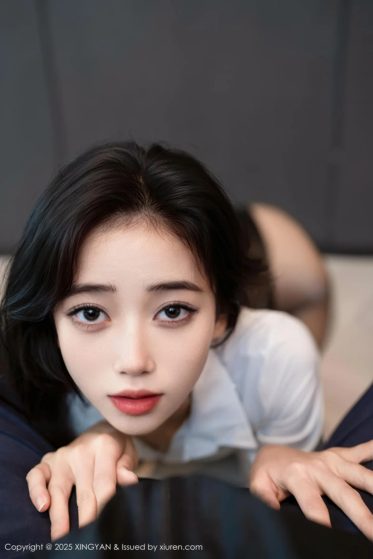 XINGYAN 星颜社 Vol.400 时安安  白色衬衫魅惑黑丝 - 8