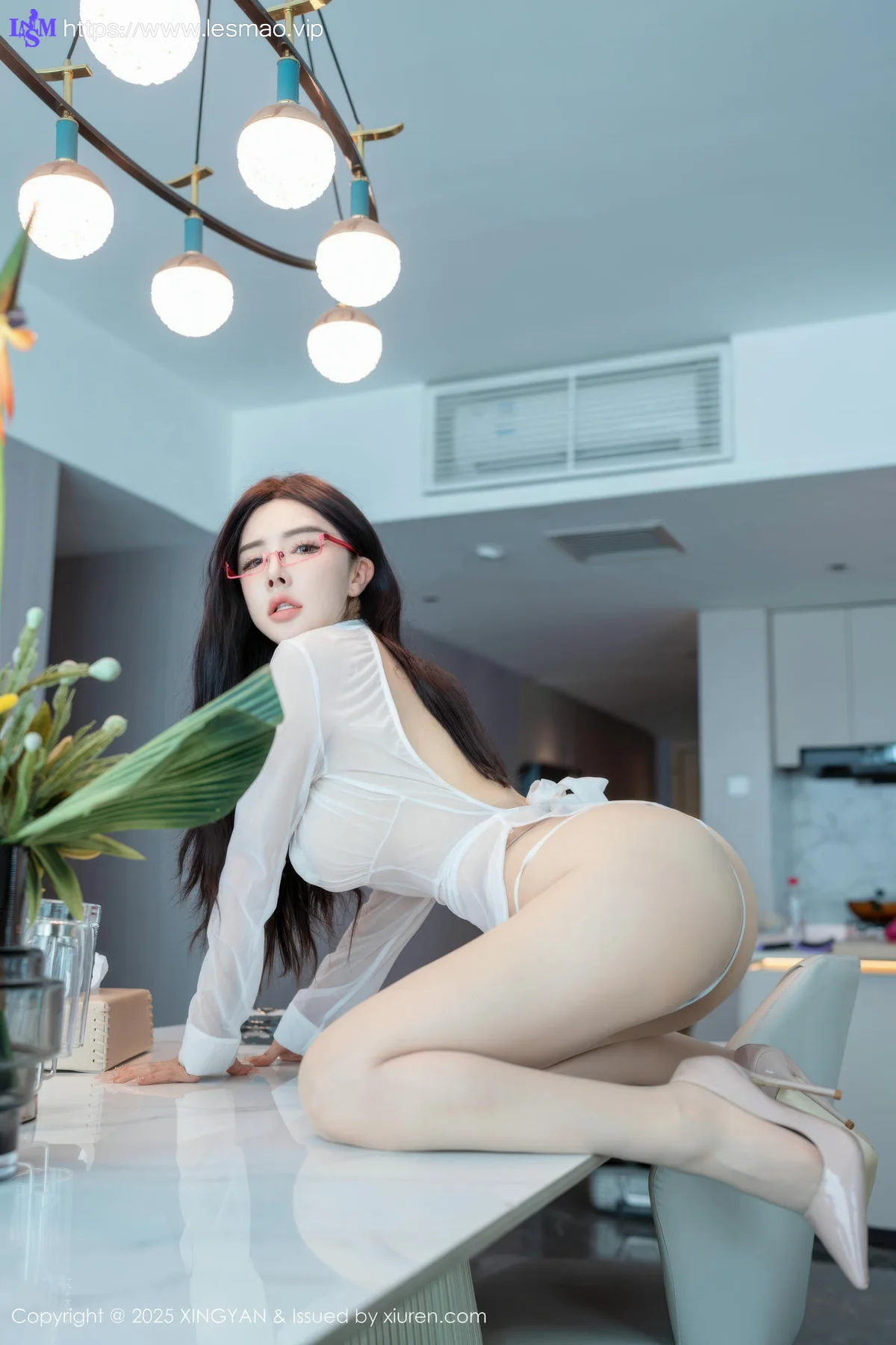 XINGYAN 星颜社 Vol.401 潘思沁  白色情趣服饰 - 3
