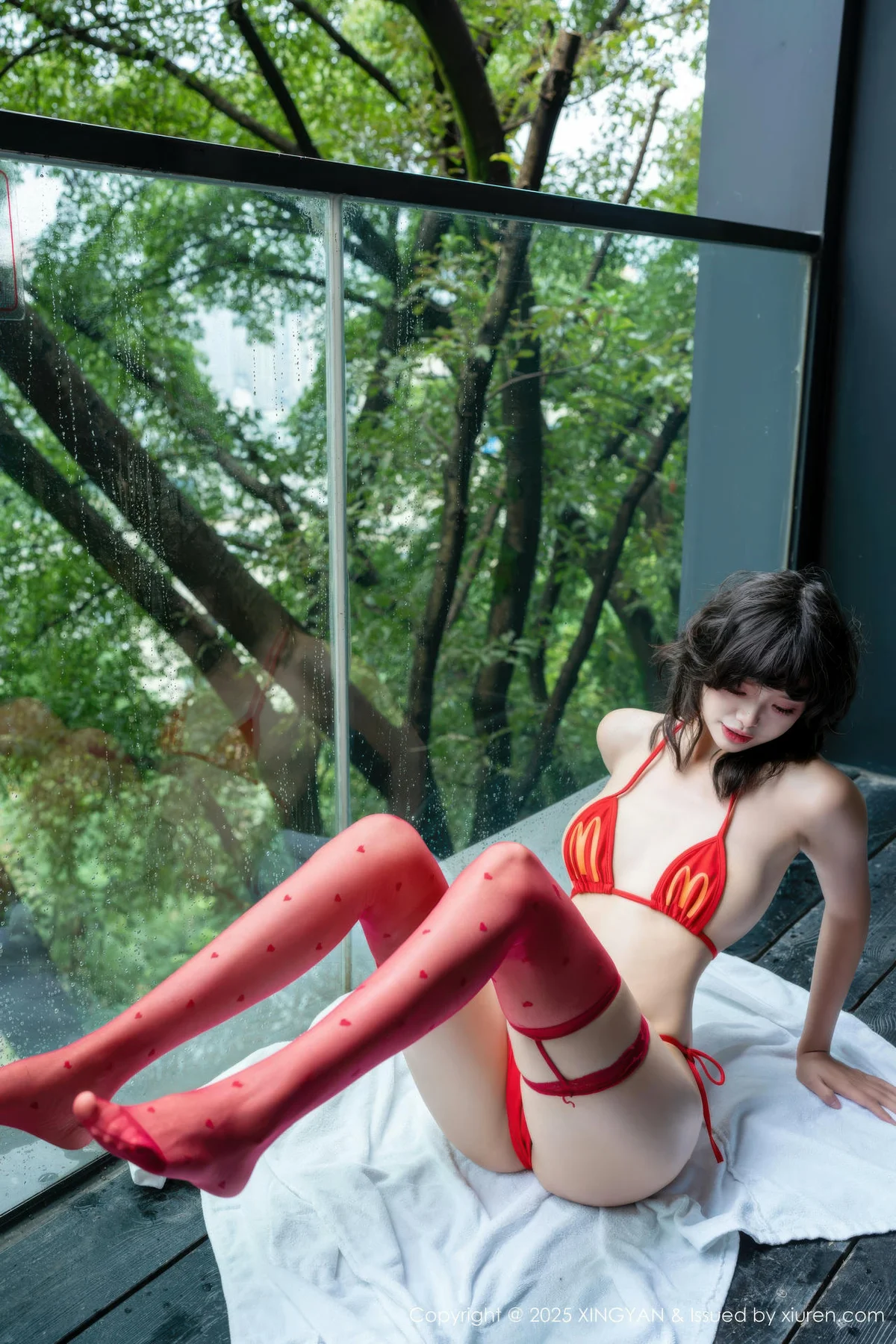 XINGYAN 星颜社 Vol.403 白虎巧巧 红色情趣内衣 - 9