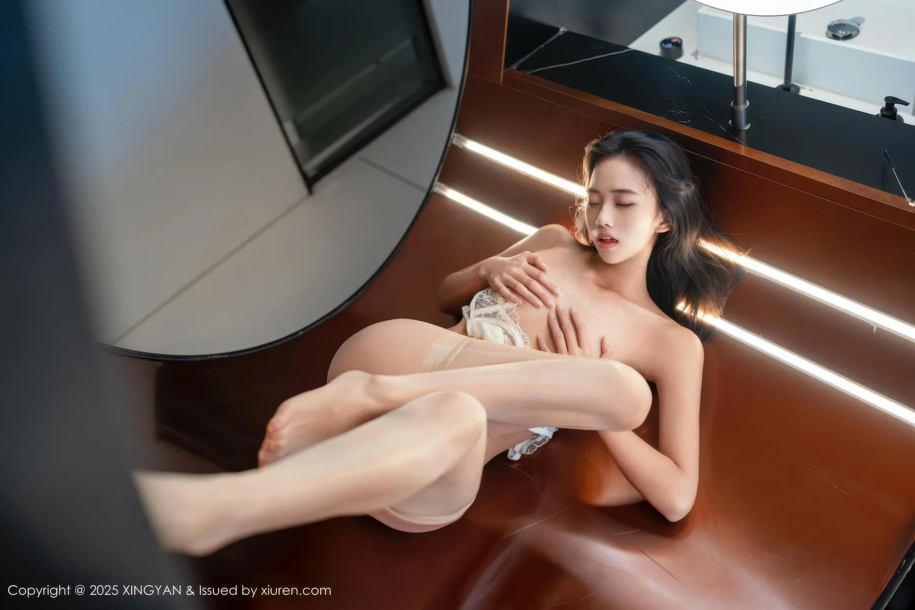 XINGYAN 星颜社 Vol.404 时安安 白色情趣内衣肉丝 - 10