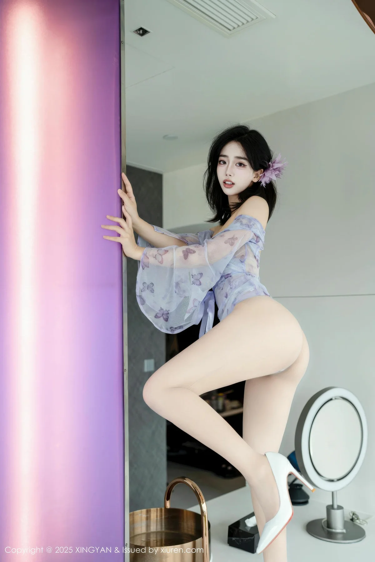 XINGYAN 星颜社 Vol.409 阮福福 轻透香肩蓝色情趣私房 - 2