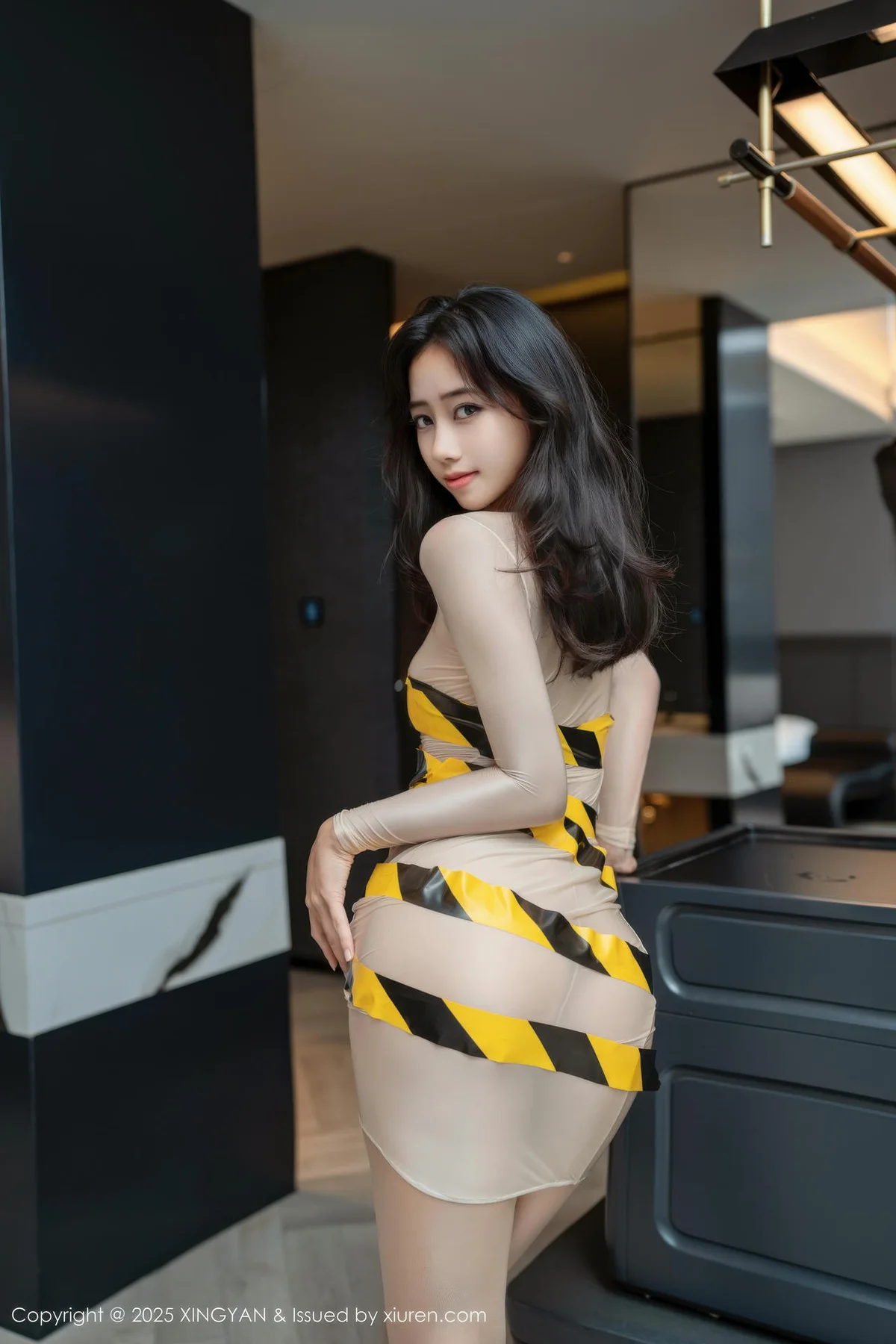 XINGYAN 星颜社 Vol.421 时安安 捆绑肉色连衣短裙 - 7