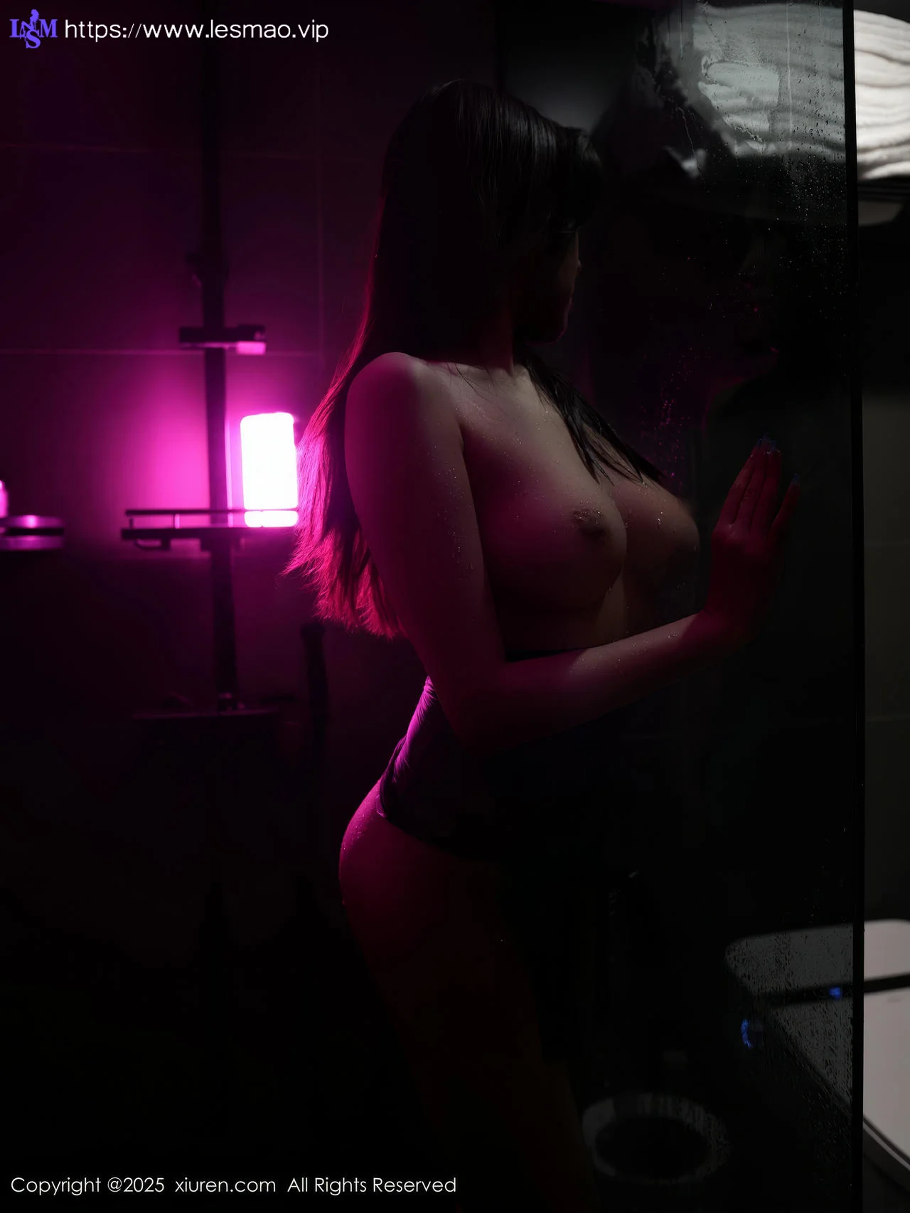 XiuRen 秀人 No.10051 袁圆 透视黑丝湿身美乳 - 5