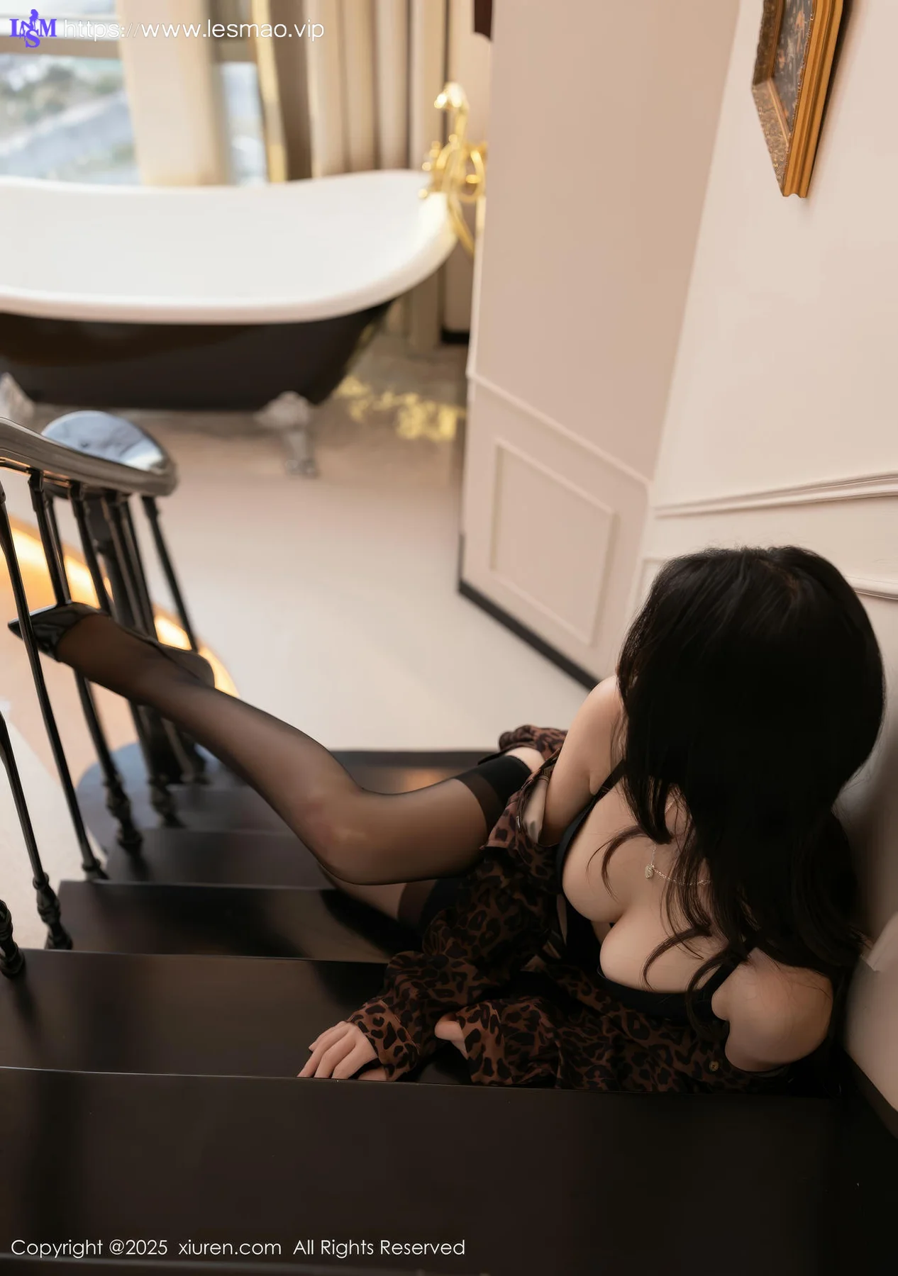 XiuRen 秀人 No.10054 鱼子酱Fish 翘臀吊袜美腿 - 9