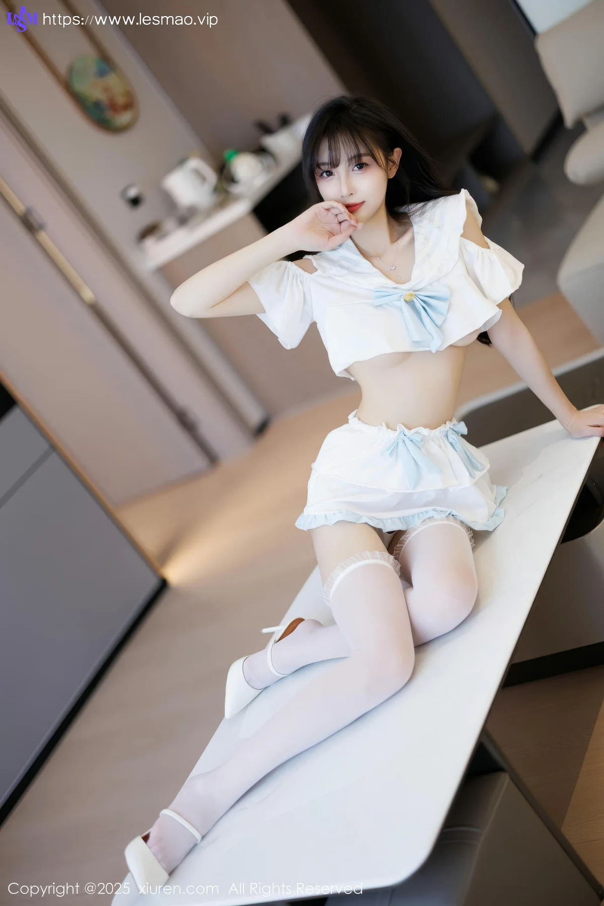XiuRen 秀人 No.10067 樱桃小阑子 白丝美腿少女 - 5