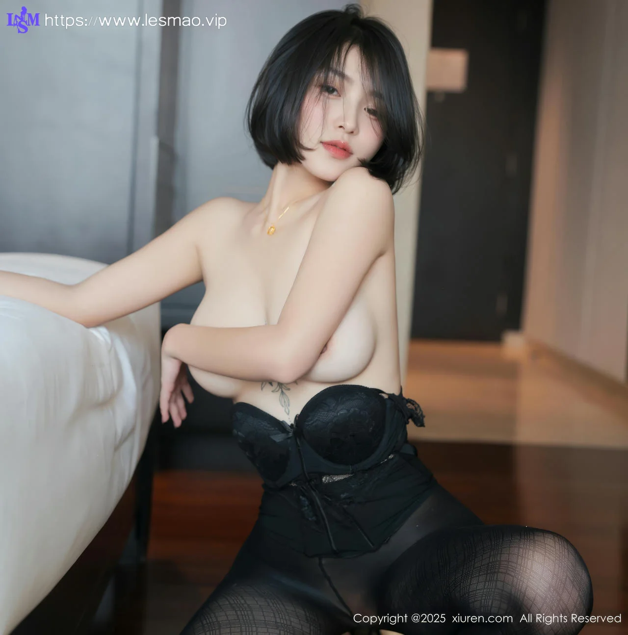 XiuRen 秀人 No.10076 沙子 短发黑丝美女私房 - 8