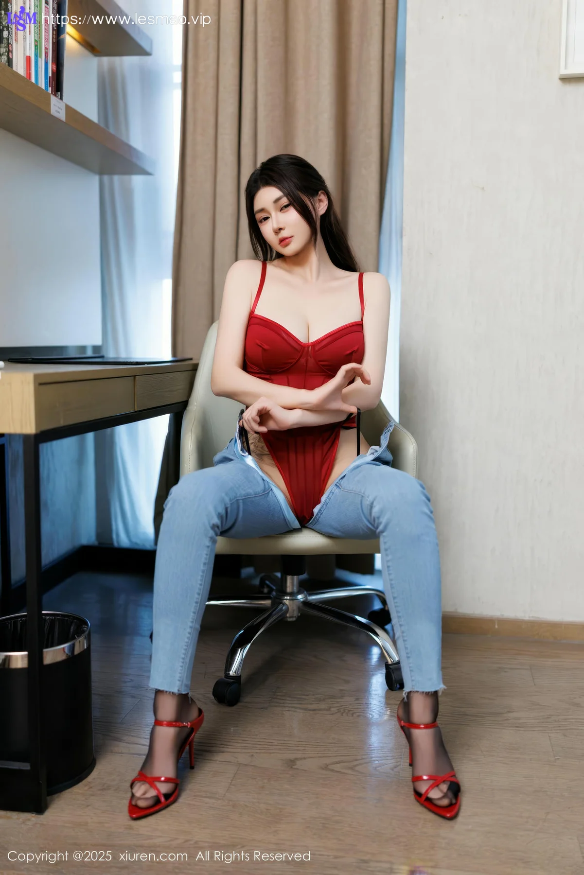 XiuRen 秀人 No.10090 凯竹Quinn 粉色紧身衣 - 4