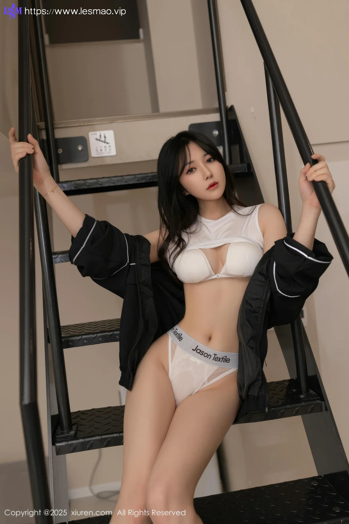 XiuRen 秀人 No.10112 鱼子酱Fish 黑色运动服 - 5