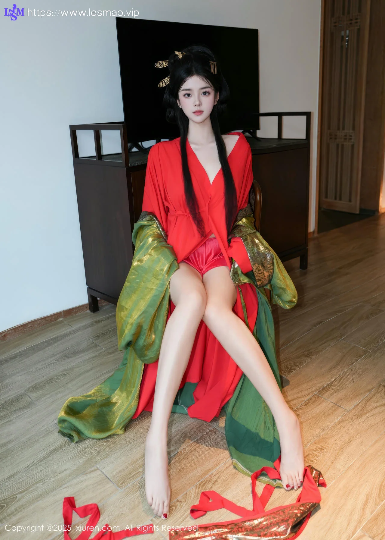XiuRen 秀人 No.10126 雪糕CiCi 古装制服玉体户外 - 7