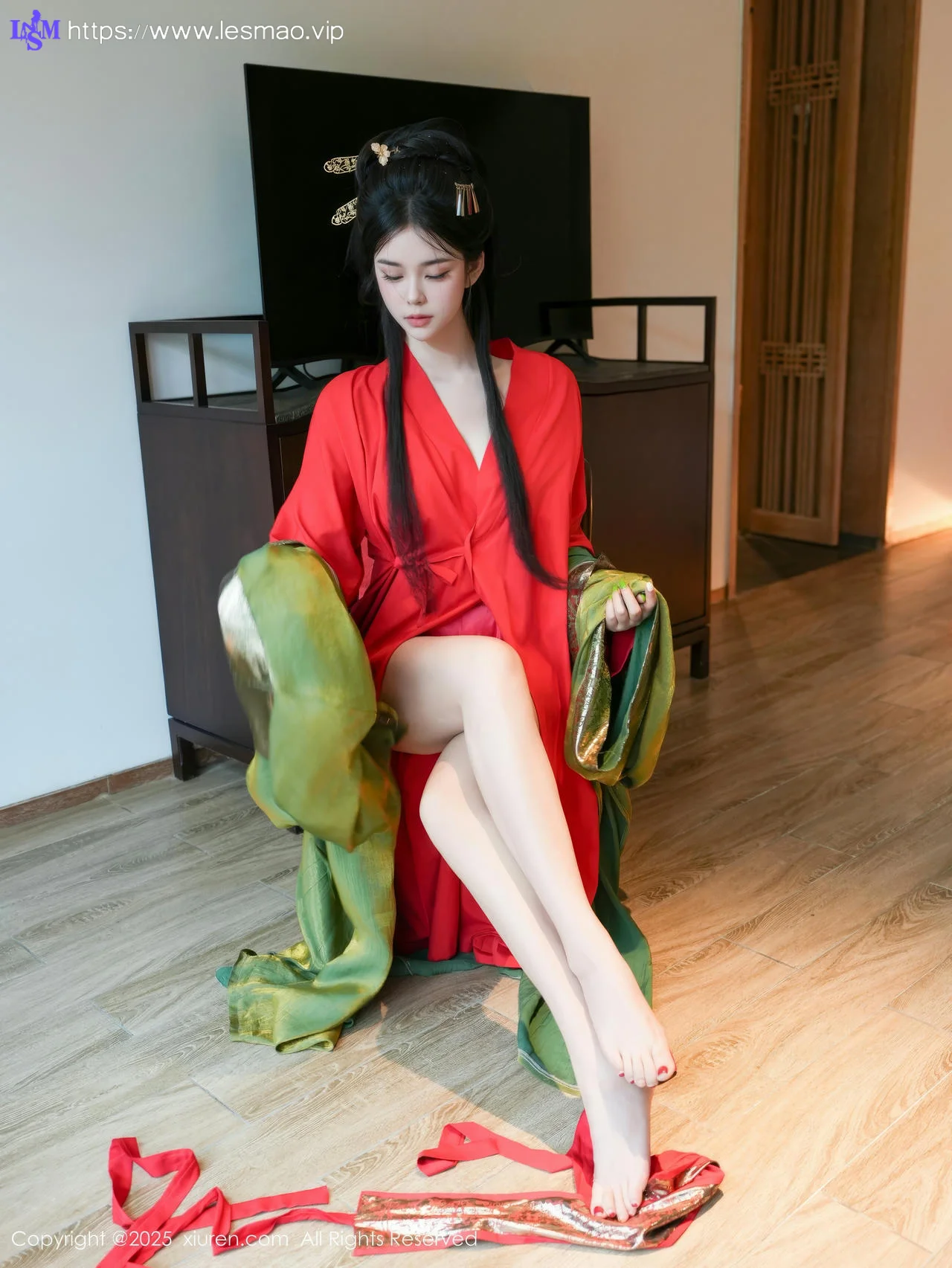 XiuRen 秀人 No.10126 雪糕CiCi 古装制服玉体户外 - 8