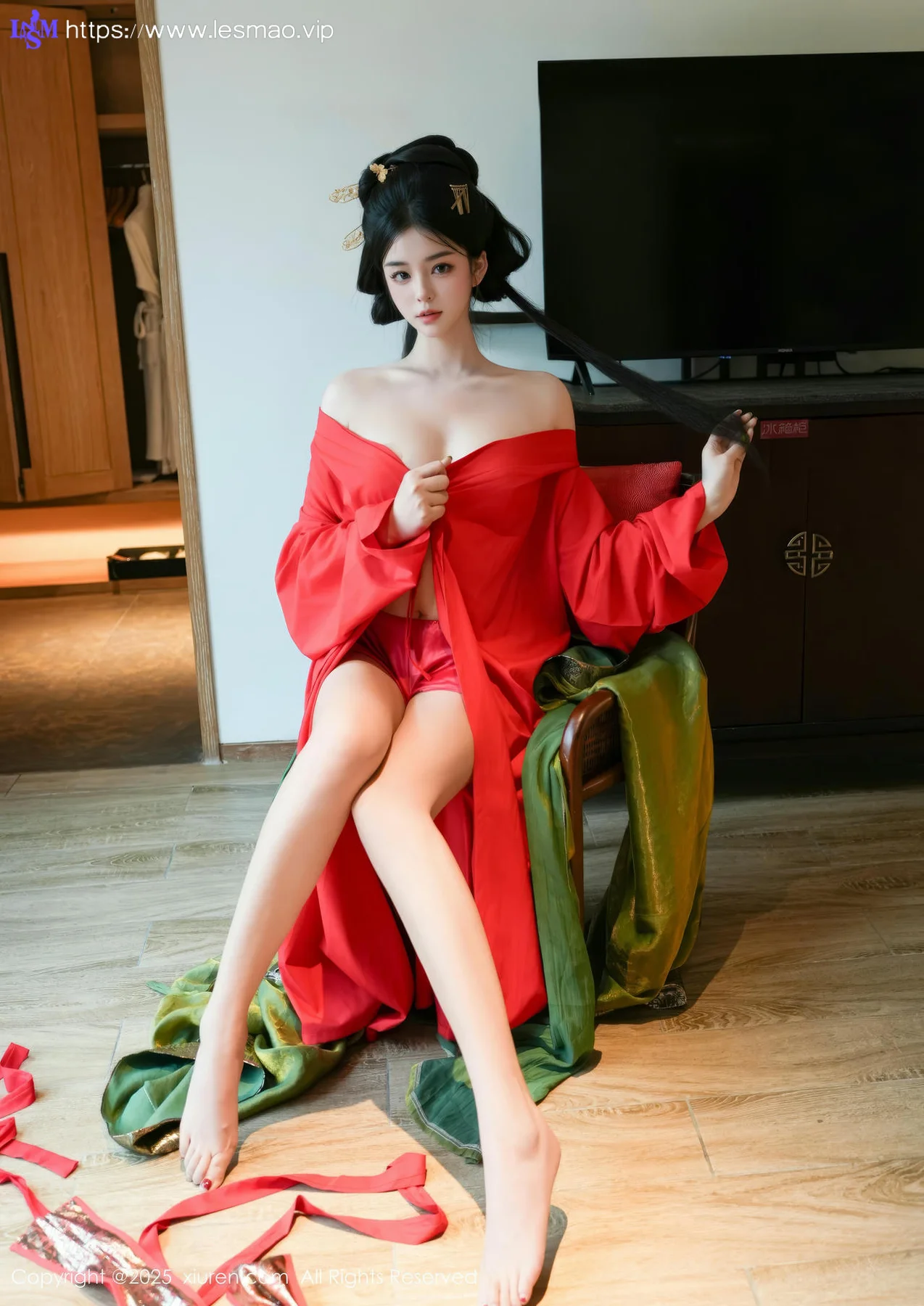 XiuRen 秀人 No.10126 雪糕CiCi 古装制服玉体户外 - 10