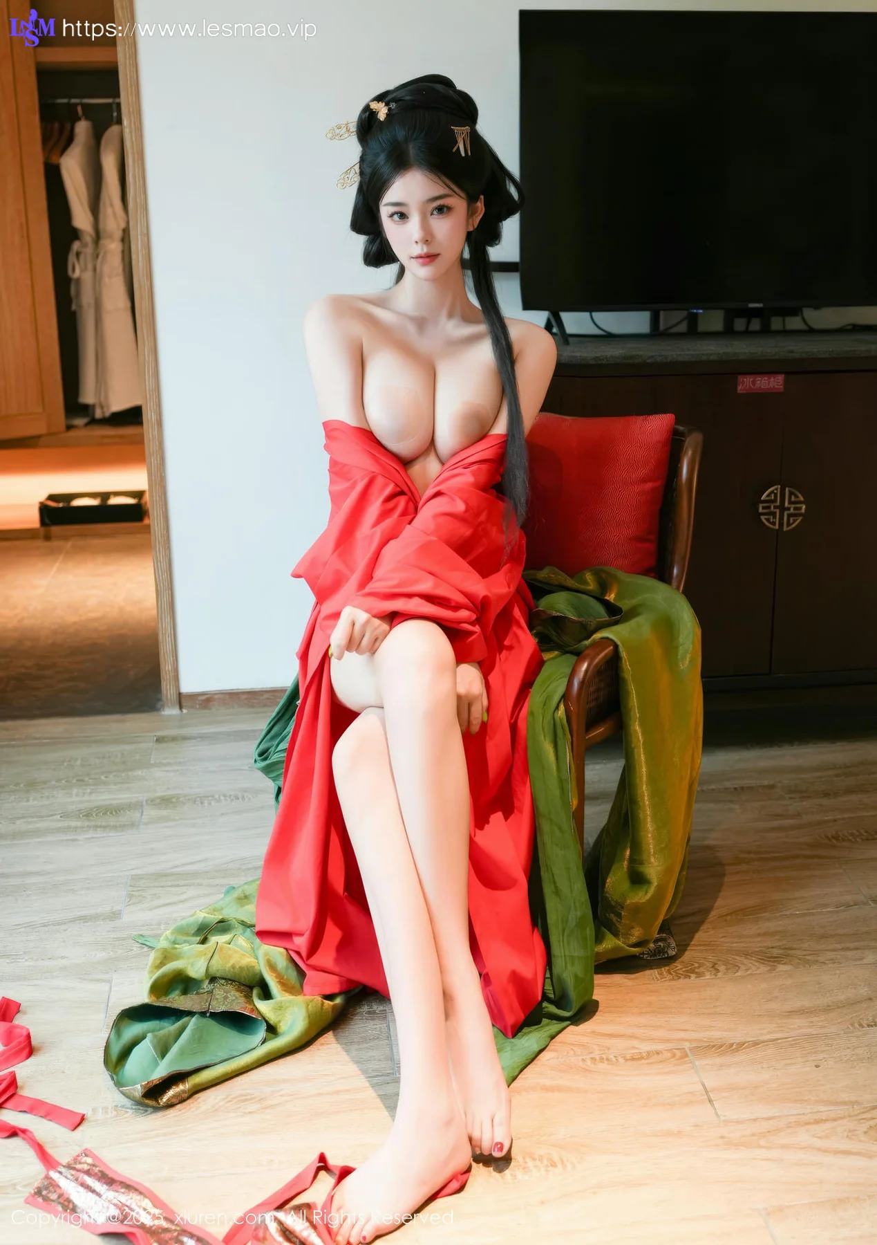 XiuRen 秀人 No.10126 雪糕CiCi 古装制服玉体户外 - 1