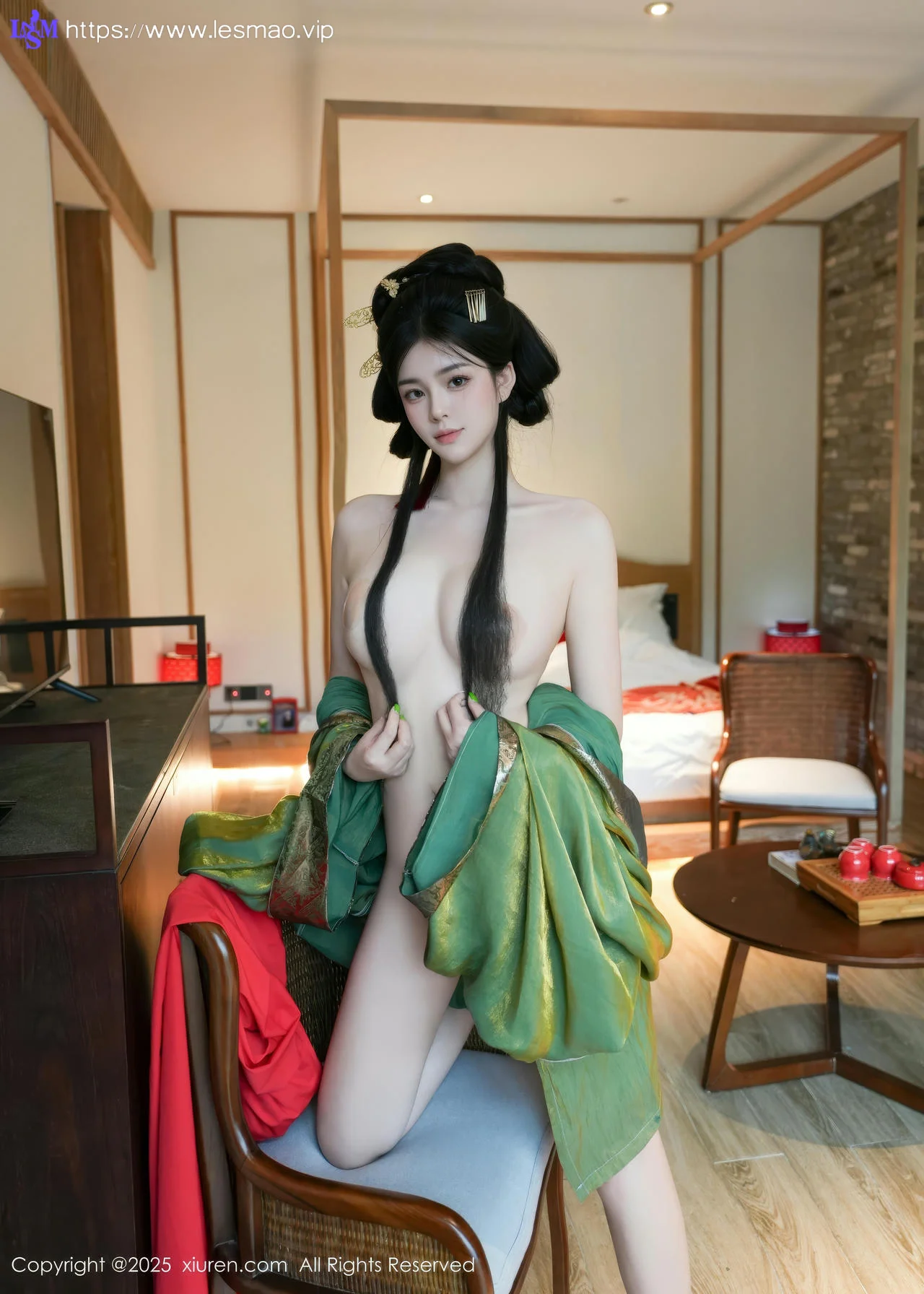 XiuRen 秀人 No.10126 雪糕CiCi 古装制服玉体户外 - 10