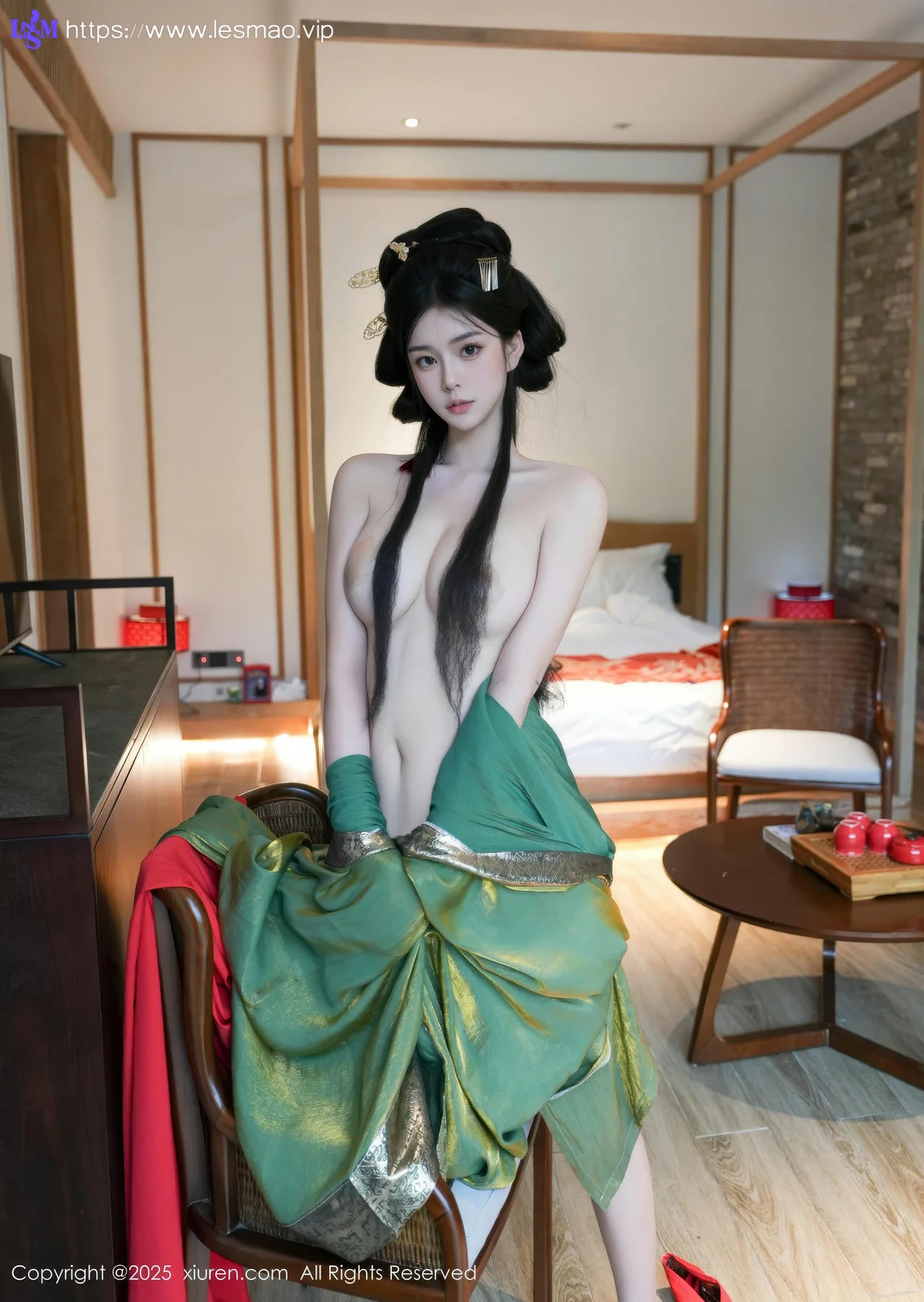 XiuRen 秀人 No.10126 雪糕CiCi 古装制服玉体户外 - 8