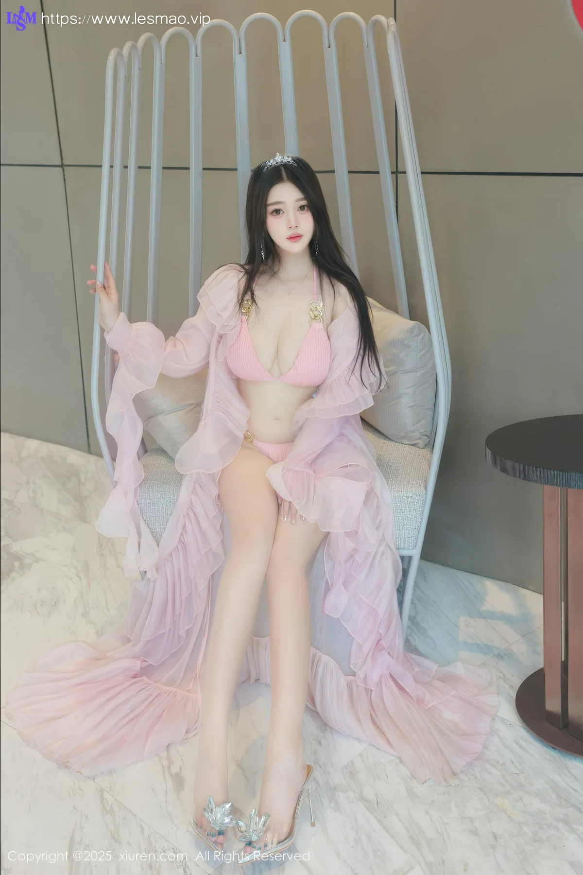 XiuRen 秀人 No.10160 蛋蛋宝 粉色连衣裙... - 1