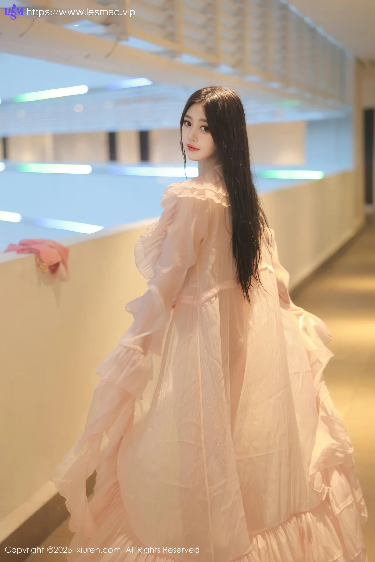XiuRen 秀人 No.10160 蛋蛋宝 粉色连衣裙... - 3