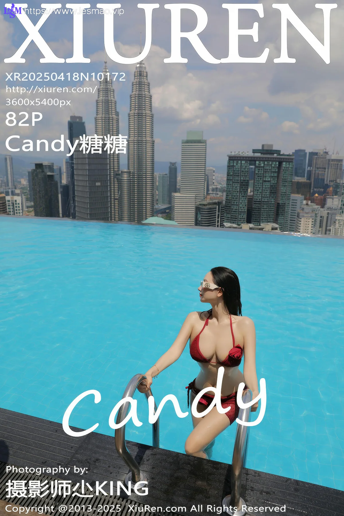 XiuRen 秀人 No.10172 Candy糖糖 红色比基尼 - 3