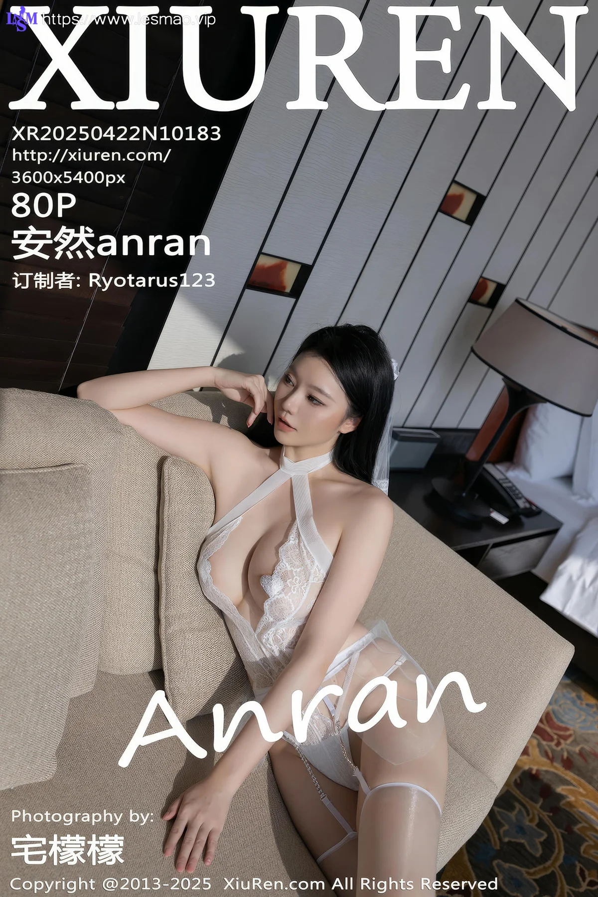 XiuRen 秀人 No.10183 安然anran 白色婚纱写真 - 1