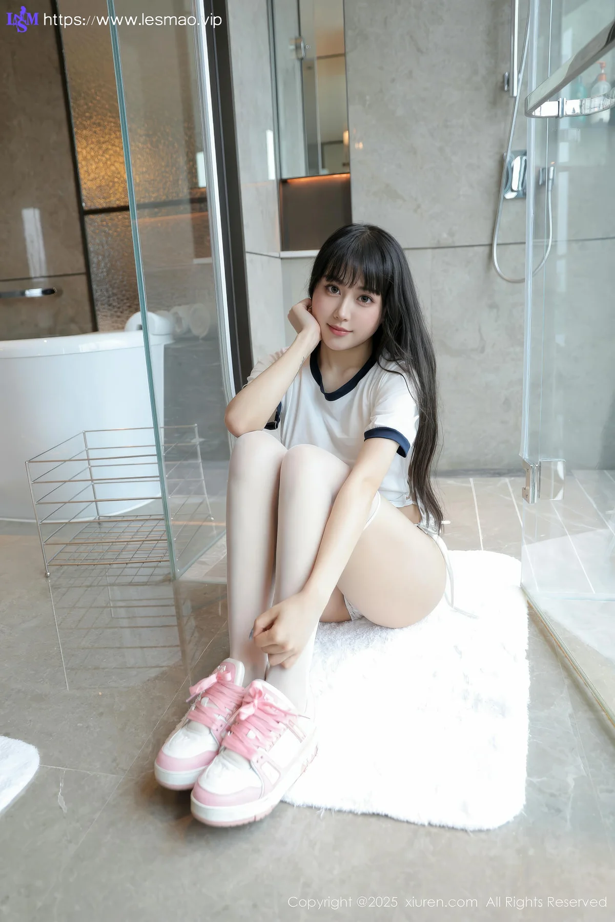 XiuRen 秀人 No.10184 量子玫瑰 首套写真白色运动 - 2