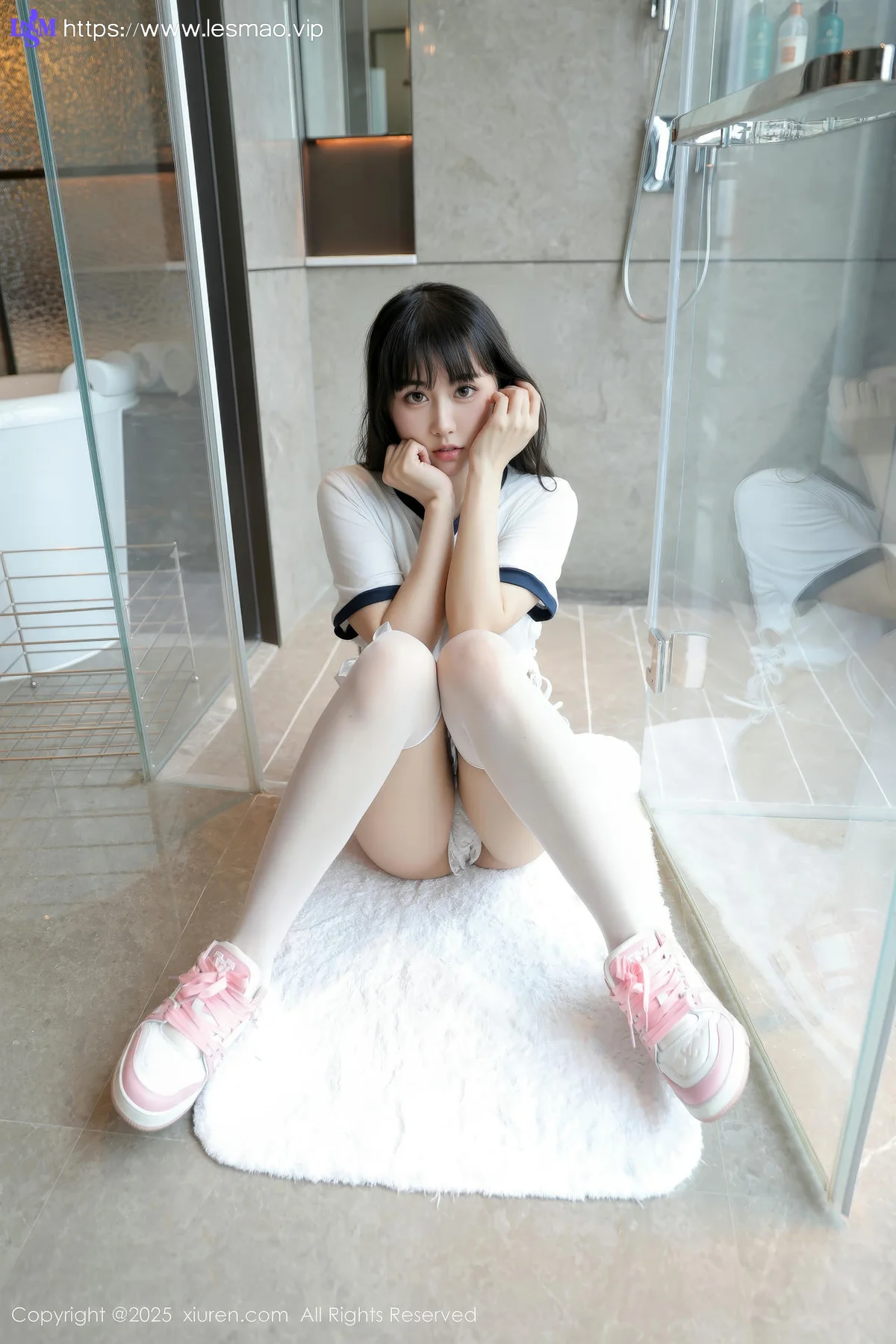XiuRen 秀人 No.10184 量子玫瑰 首套写真白色运动 - 8