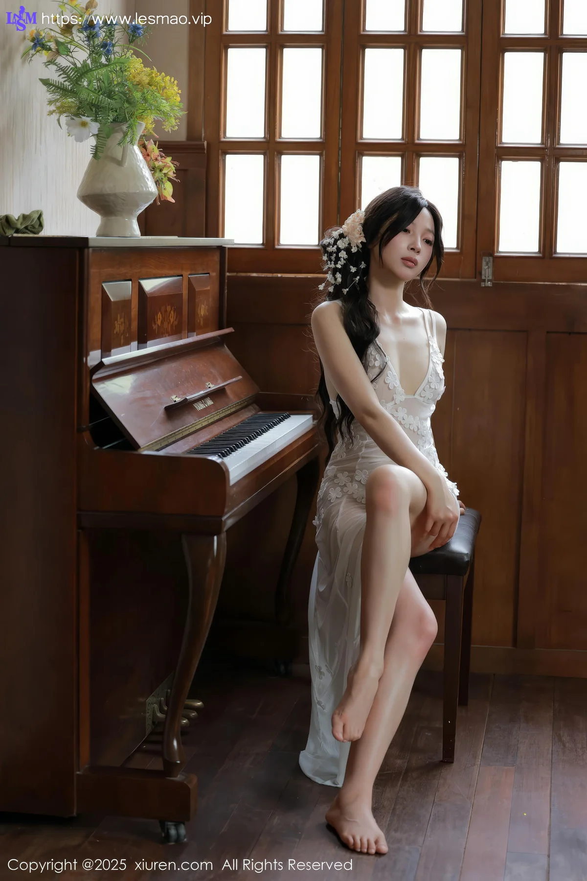 XiuRen 秀人 No.10198 橙子酱Lillian 首套写真白色蕾丝 - 8