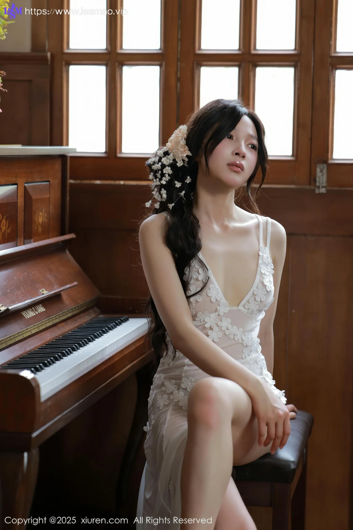 XiuRen 秀人 No.10198 橙子酱Lillian 首套写真白色蕾丝 - 9
