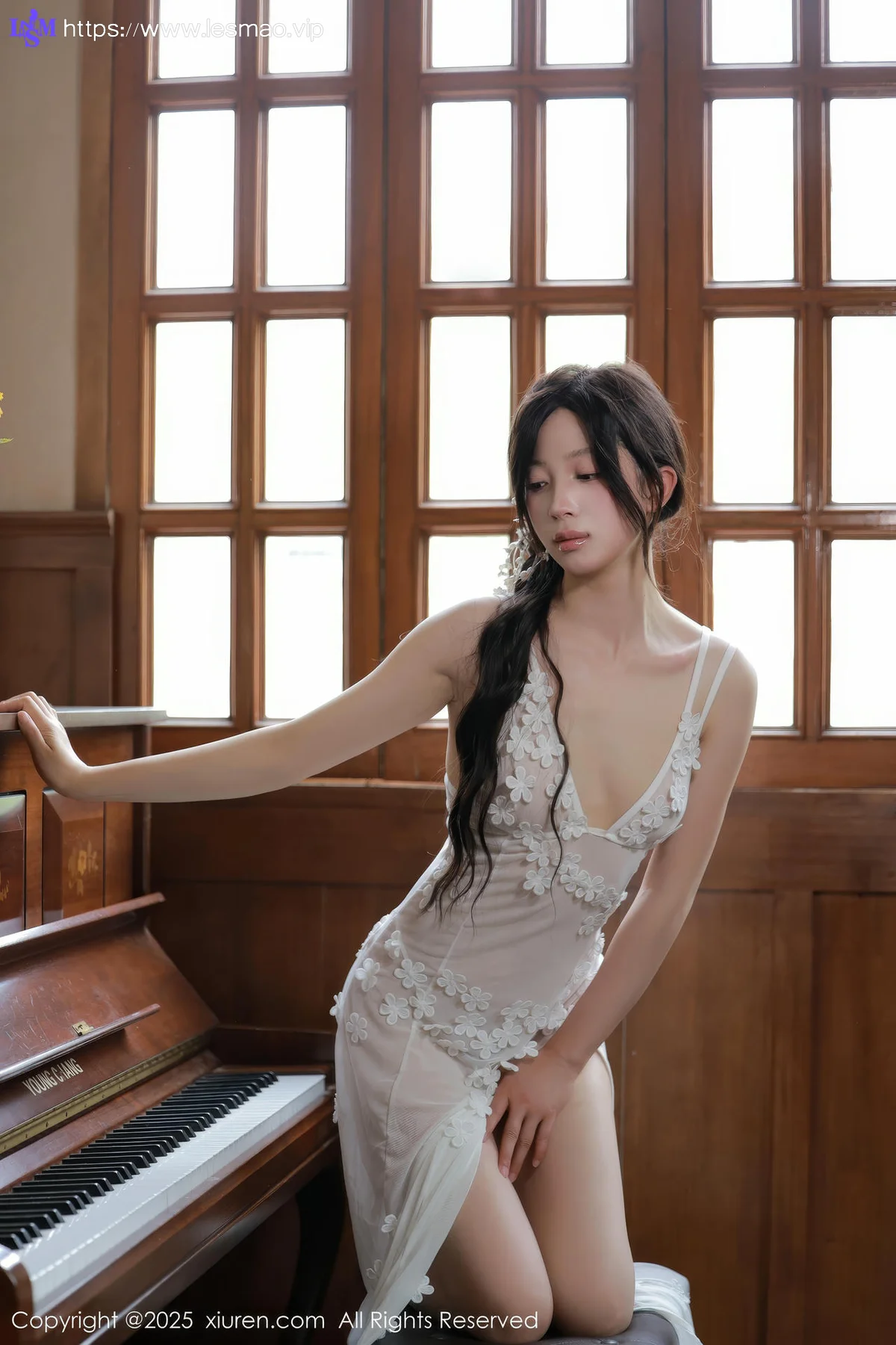 XiuRen 秀人 No.10198 橙子酱Lillian 首套写真白色蕾丝 - 2
