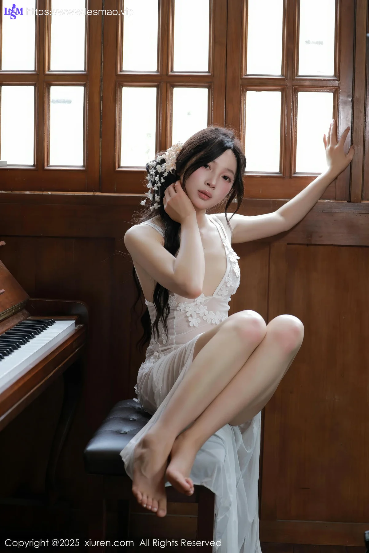 XiuRen 秀人 No.10198 橙子酱Lillian 首套写真白色蕾丝 - 3