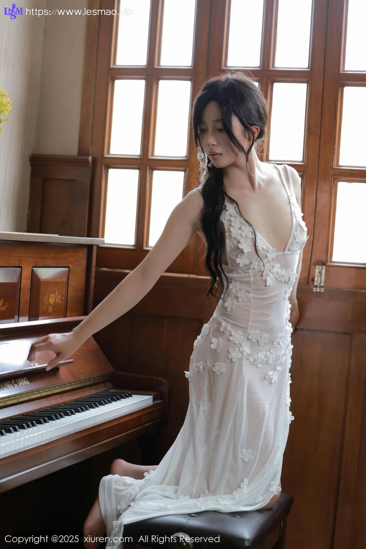 XiuRen 秀人 No.10198 橙子酱Lillian 首套写真白色蕾丝 - 5