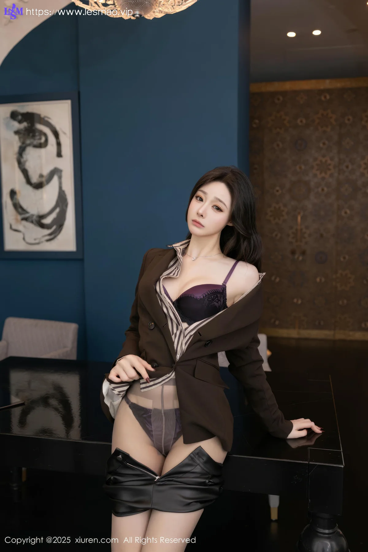 XiuRen 秀人 No.10202 小逗逗 性感灰色丝袜 - 2