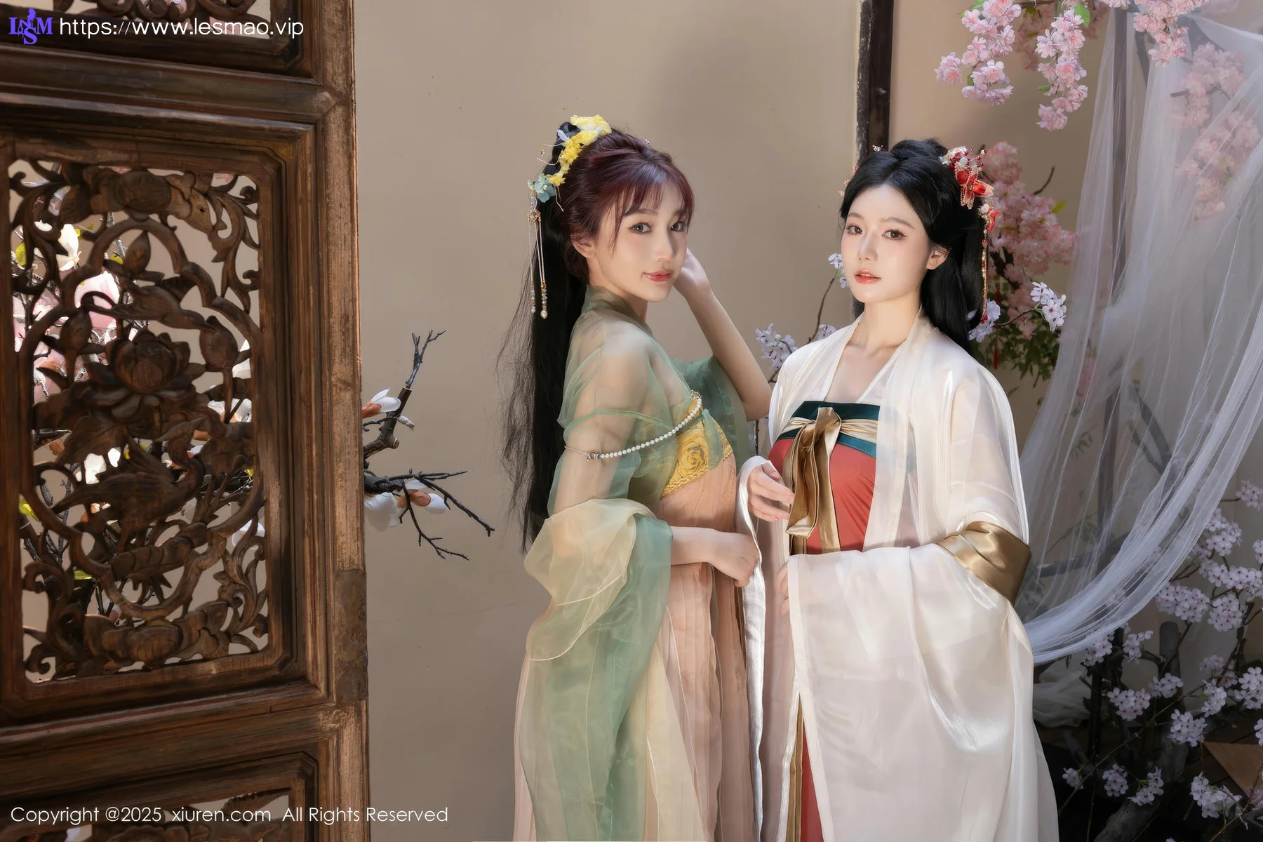 XiuRen 秀人 No.10223 陆萱萱和安然anran 激情互动性感古装 - 4