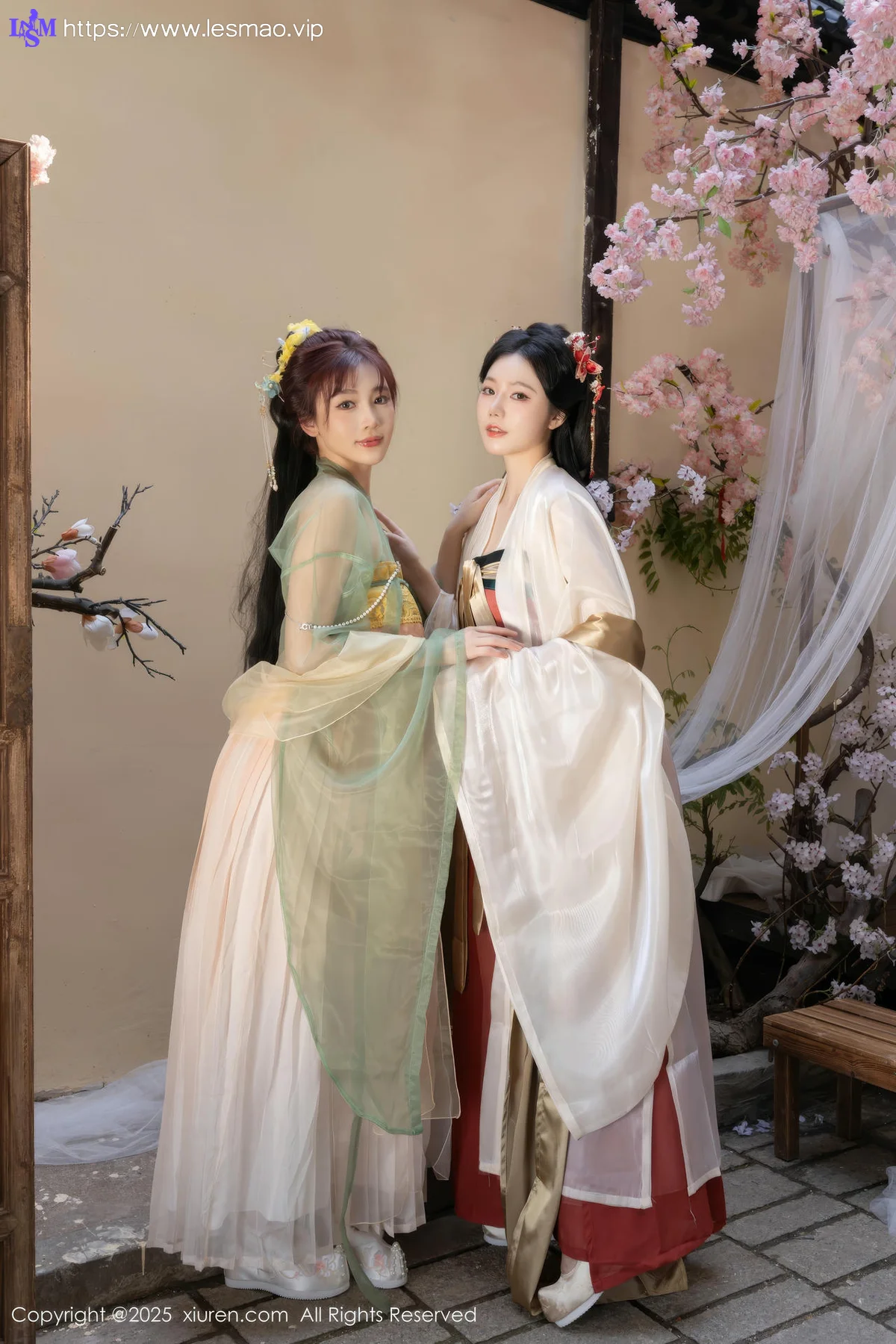 XiuRen 秀人 No.10223 陆萱萱和安然anran 激情互动性感古装 - 6