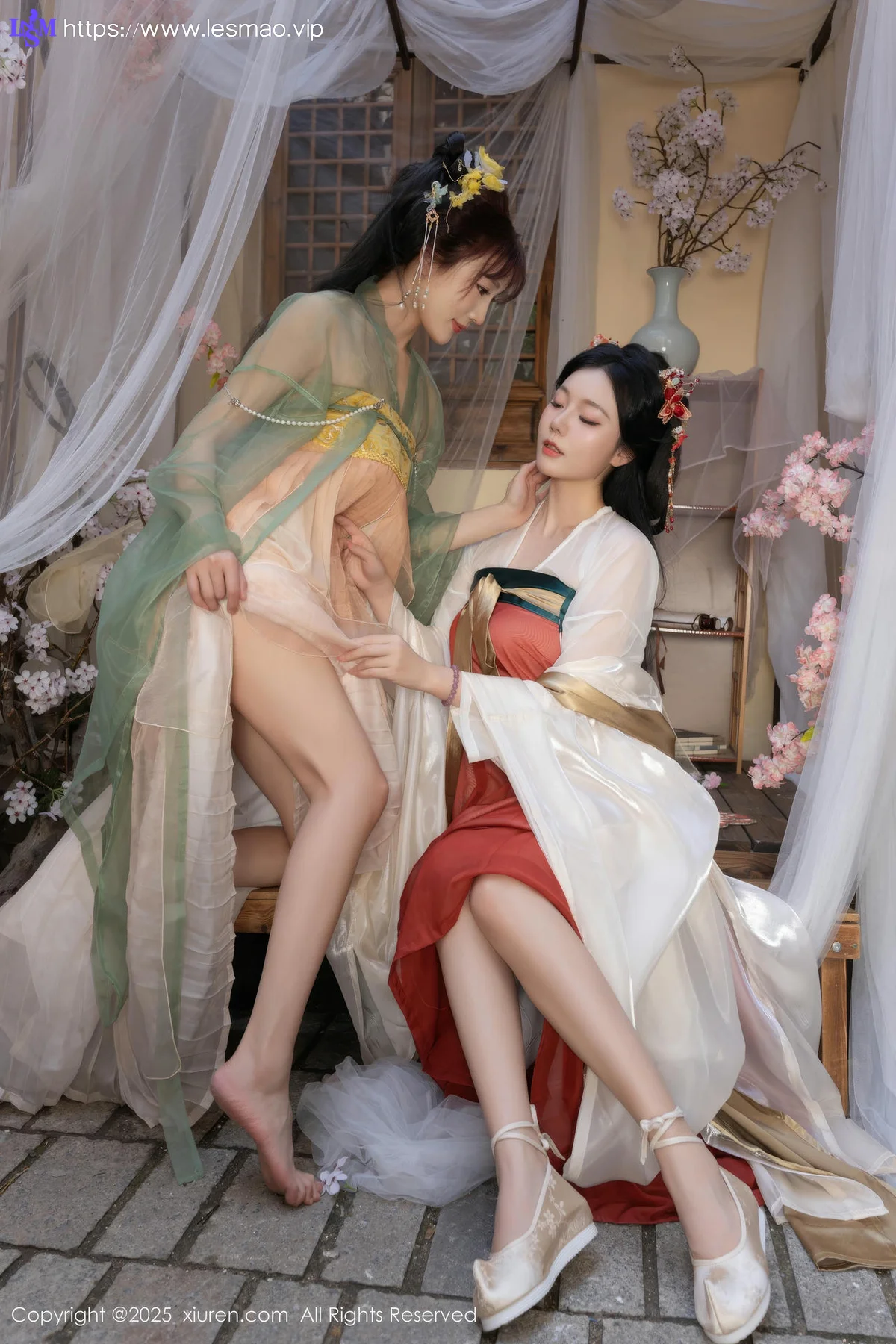 XiuRen 秀人 No.10223 陆萱萱和安然anran 激情互动性感古装 - 2