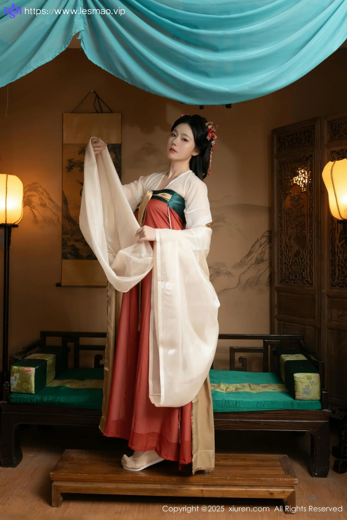 XiuRen 秀人 No.10223 陆萱萱和安然anran 激情互动性感古装 - 6