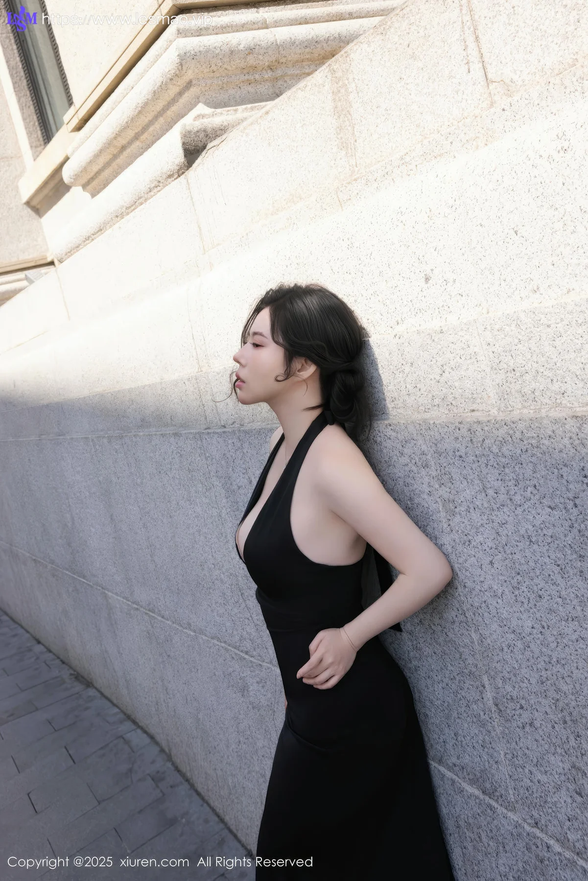 XiuRen 秀人 No.10236 白茹雪abby 黑色连衣裙 - 2
