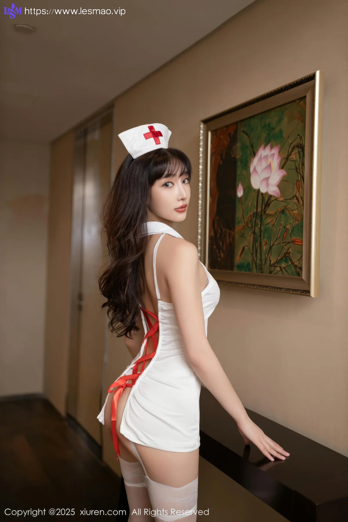 XiuRen 秀人 No.10252 陆萱萱 白色情趣护士服 - 6