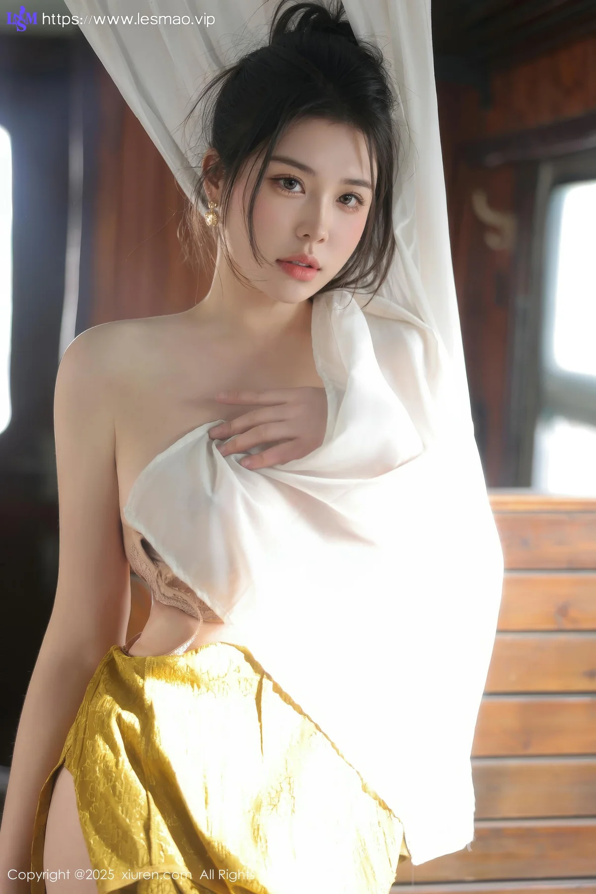 XiuRen 秀人 No.10269 金允珍呐 绿色情趣内衣 - 7