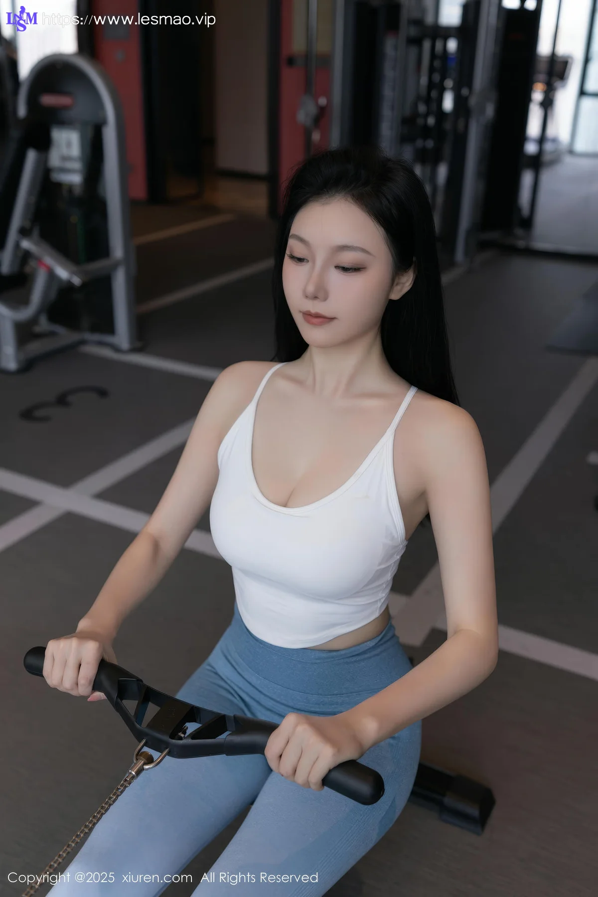 XiuRen 秀人 No.10272 安然anran 蓝白色运动服 - 3