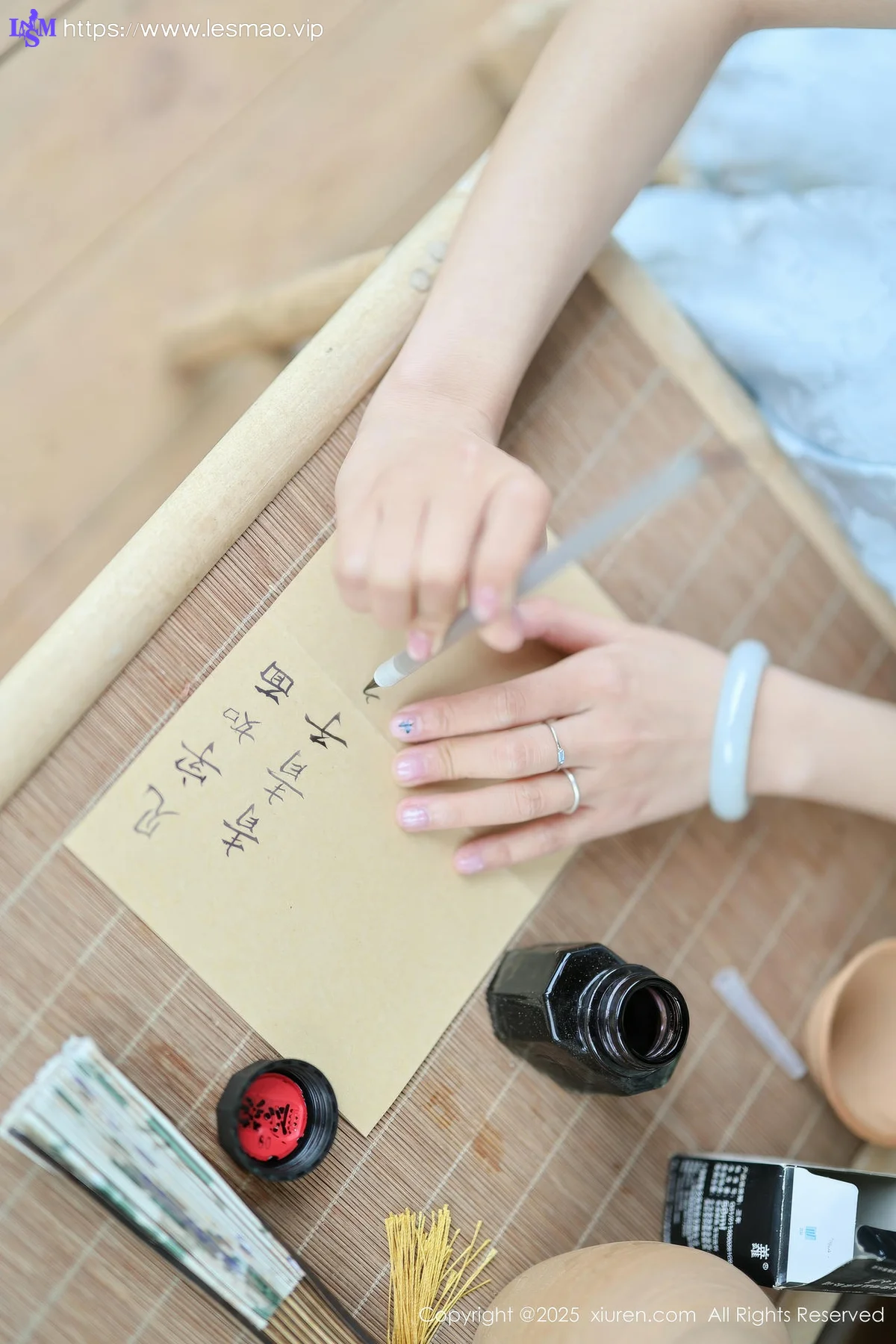 XiuRen 秀人 No.10278 茂木希子 日式旗袍肉色丝袜 - 3