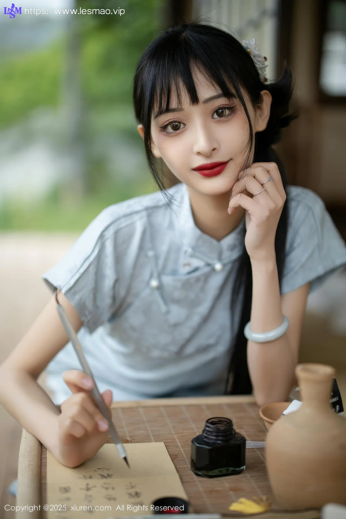 XiuRen 秀人 No.10278 茂木希子 日式旗袍肉色丝袜 - 7