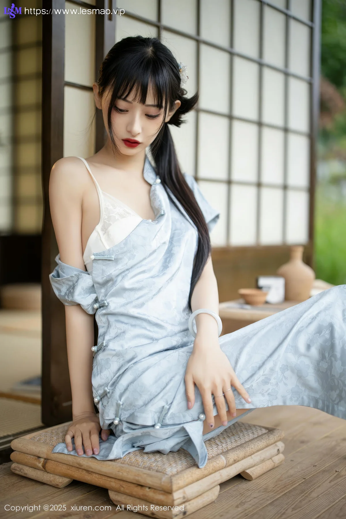 XiuRen 秀人 No.10278 茂木希子 日式旗袍肉色丝袜 - 2
