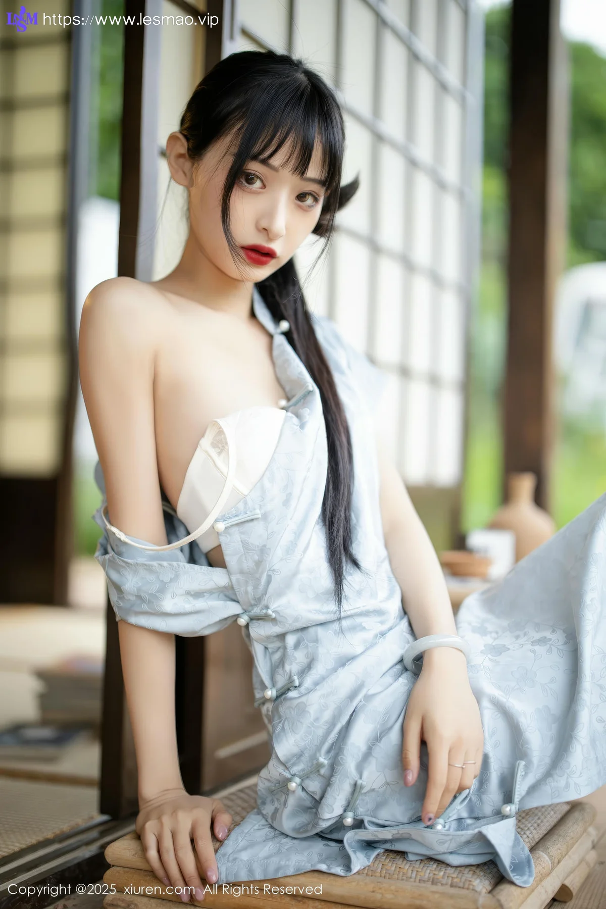 XiuRen 秀人 No.10278 茂木希子 日式旗袍肉色丝袜 - 3